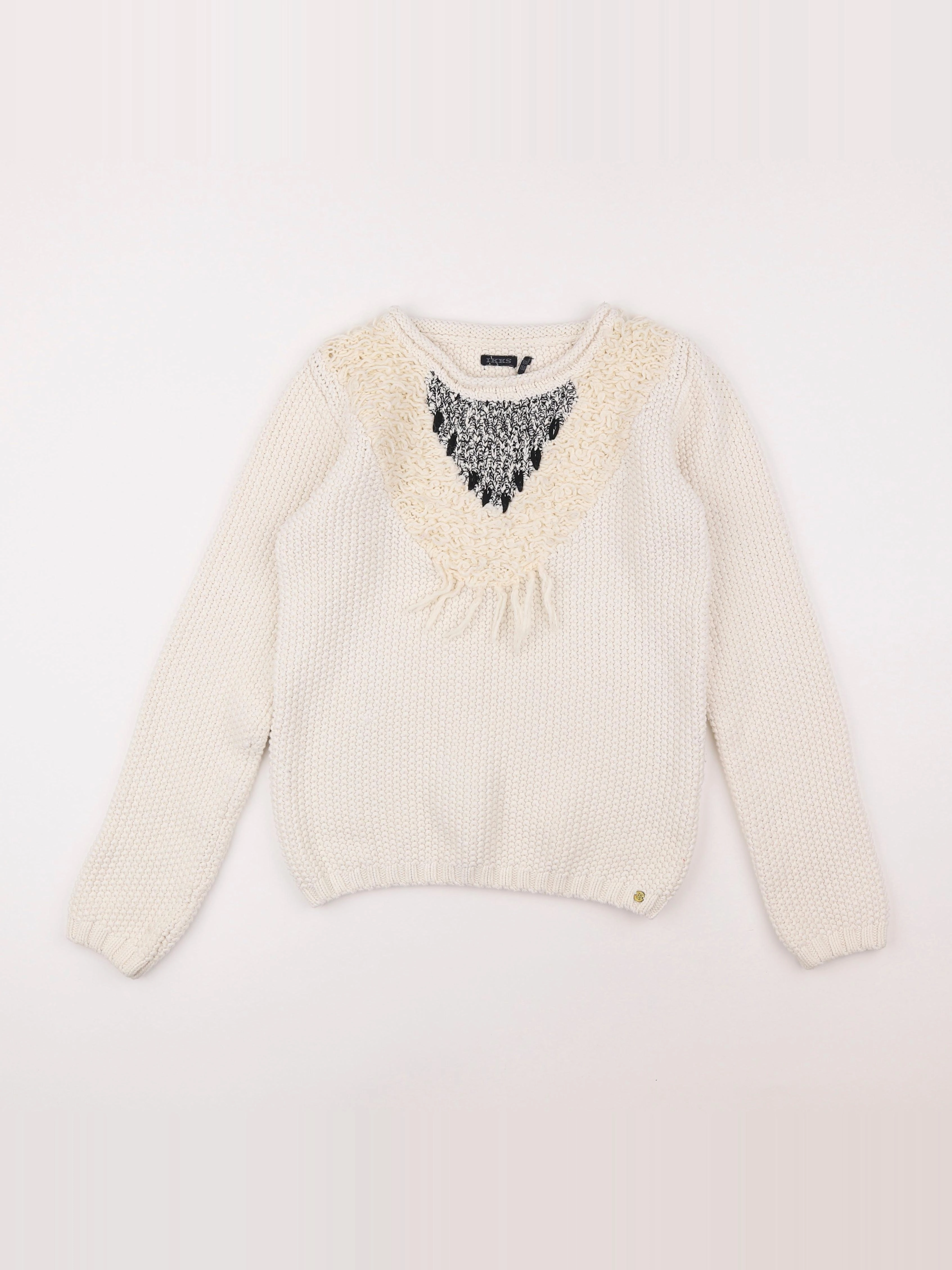 IKKS - pull blanc - 12 ans