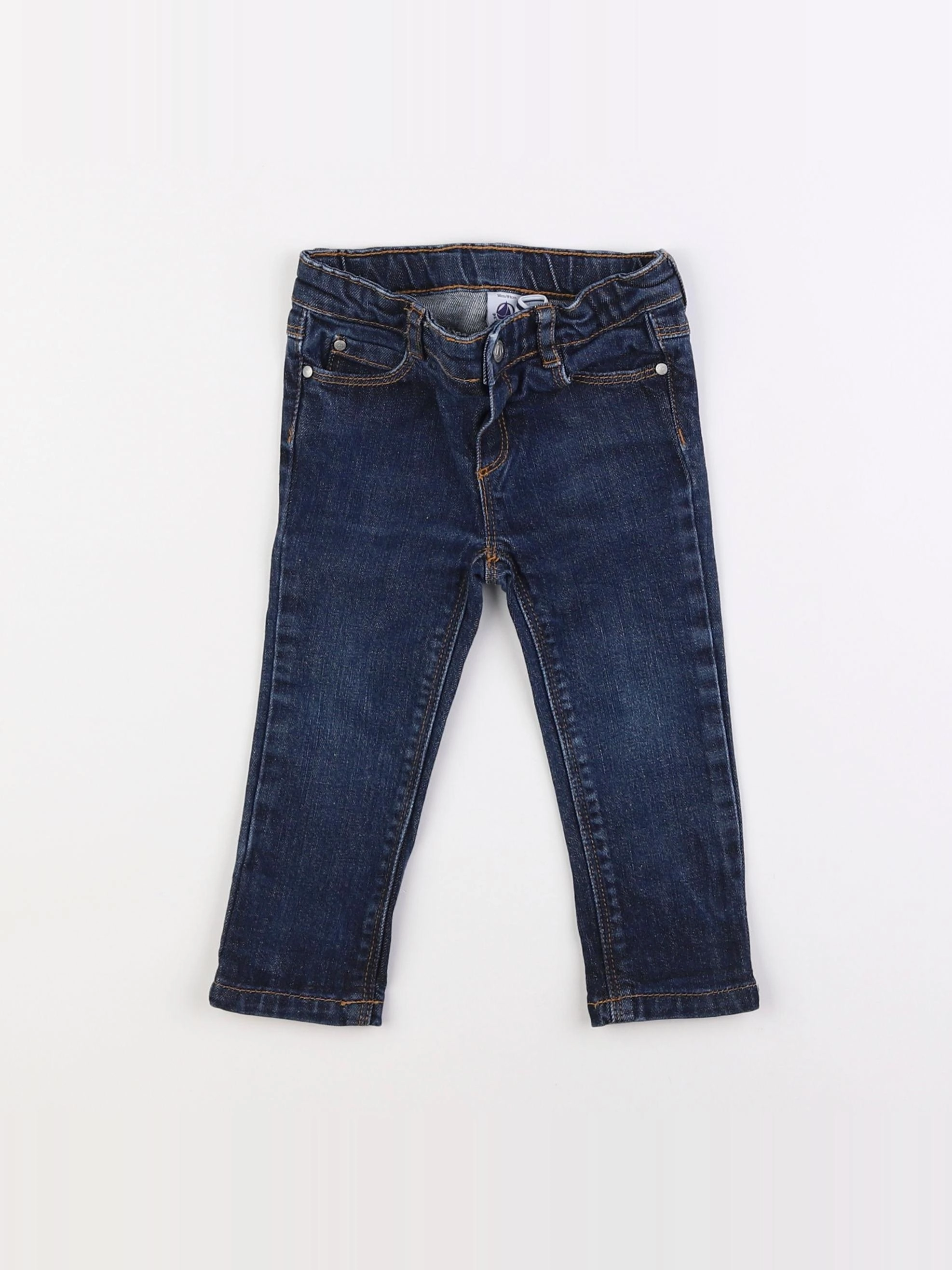 Petit Bateau - pantalon bleu - 18 mois