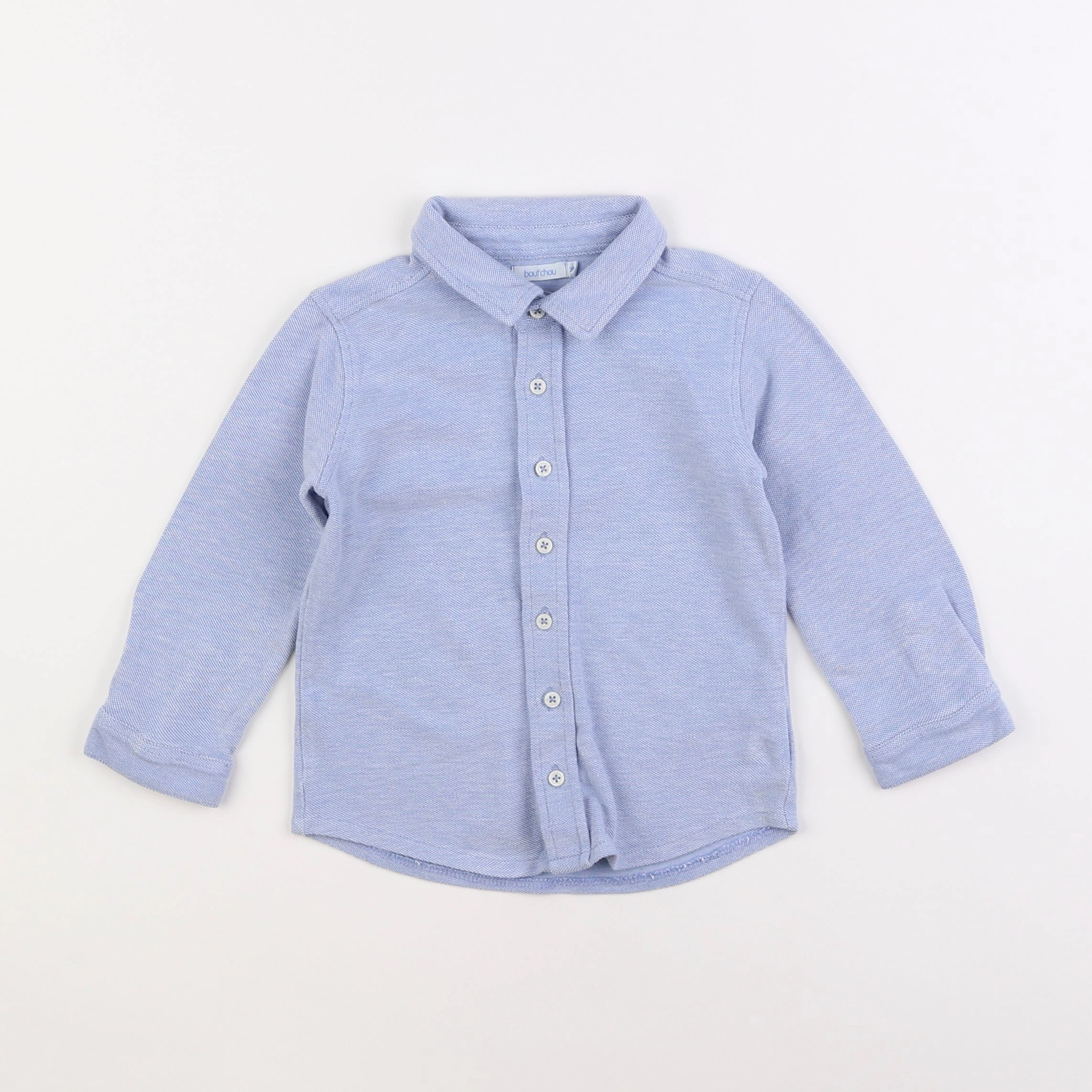 Boutchou - chemise bleu - 2 ans
