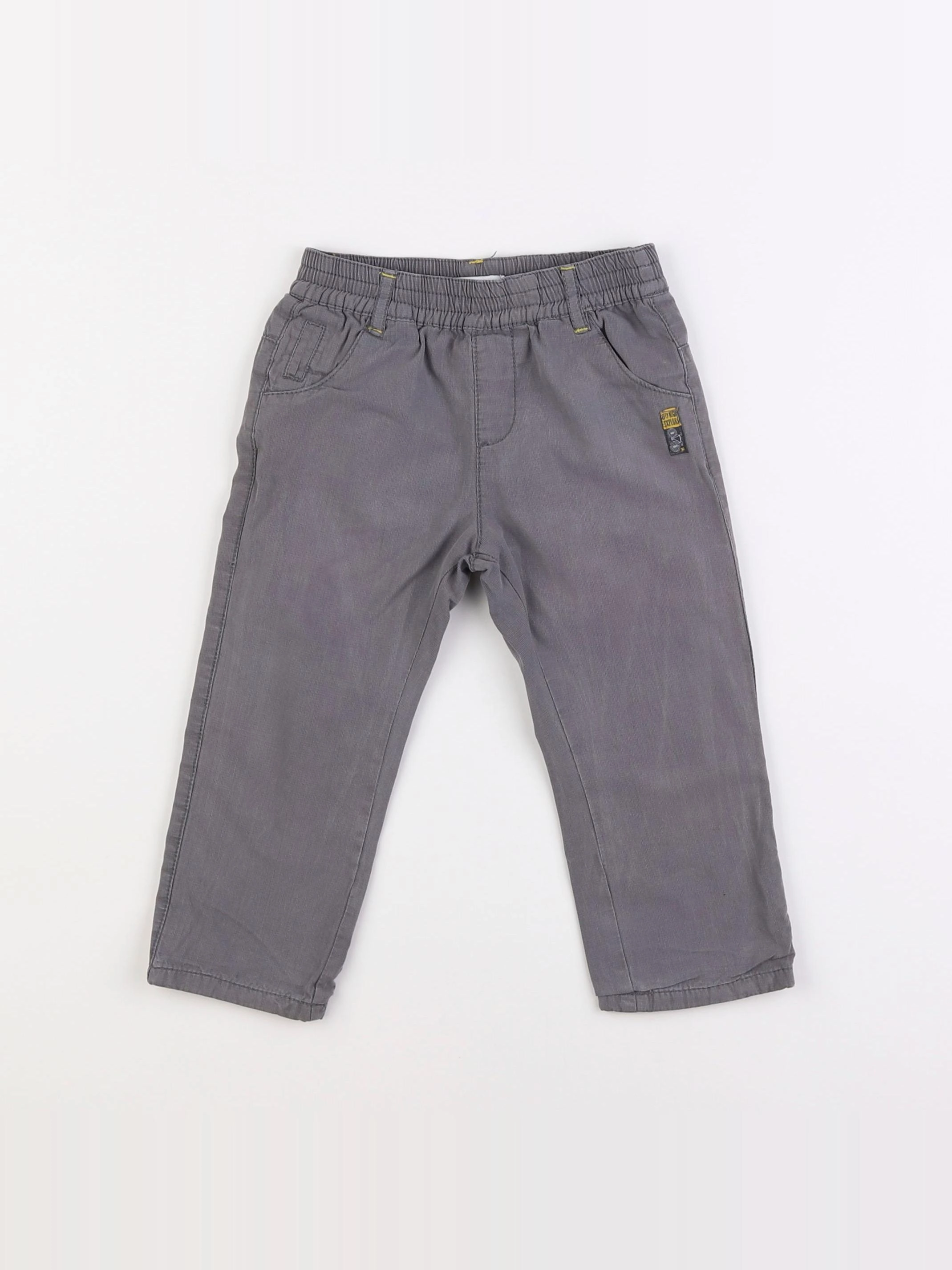 Vertbaudet - pantalon gris - 18 mois