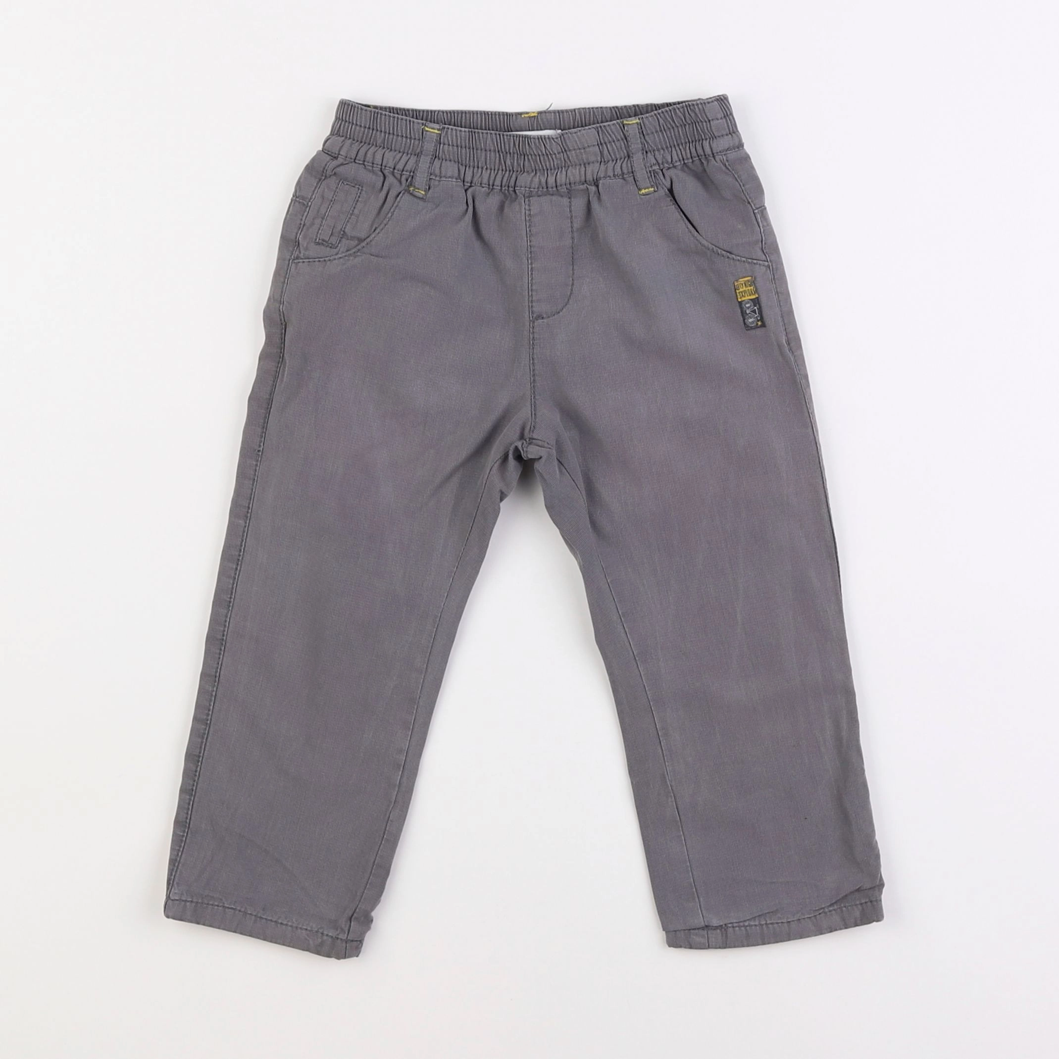 Vertbaudet - pantalon gris - 18 mois