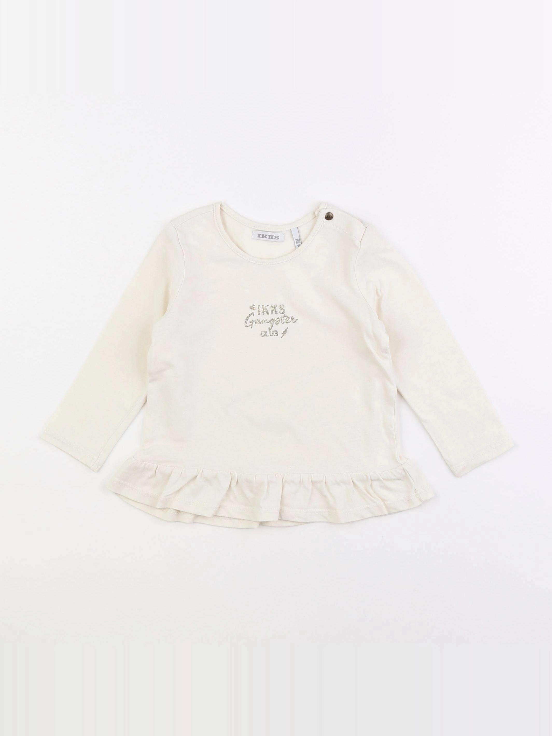 IKKS - tee-shirt beige - 18 mois