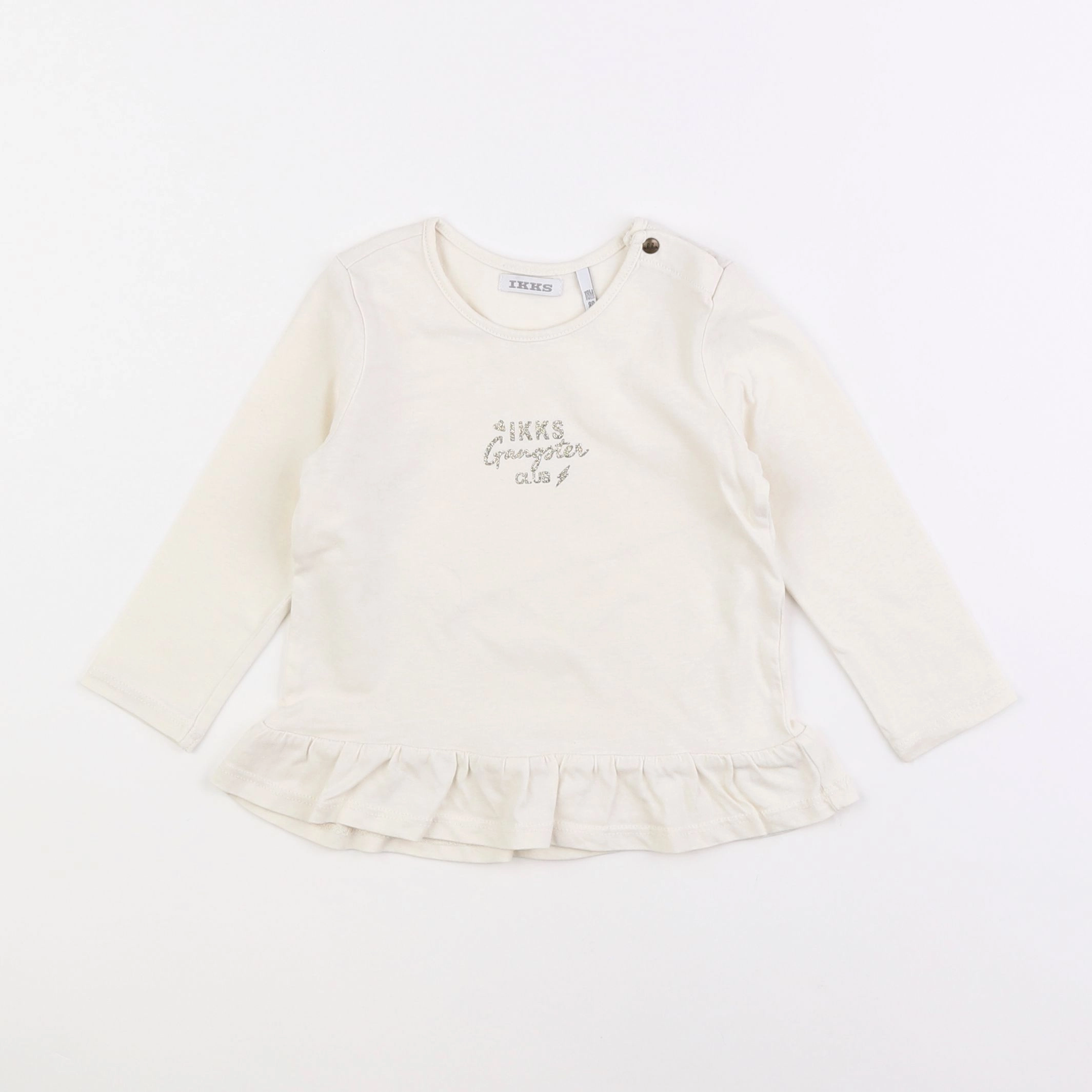 IKKS - tee-shirt beige - 18 mois