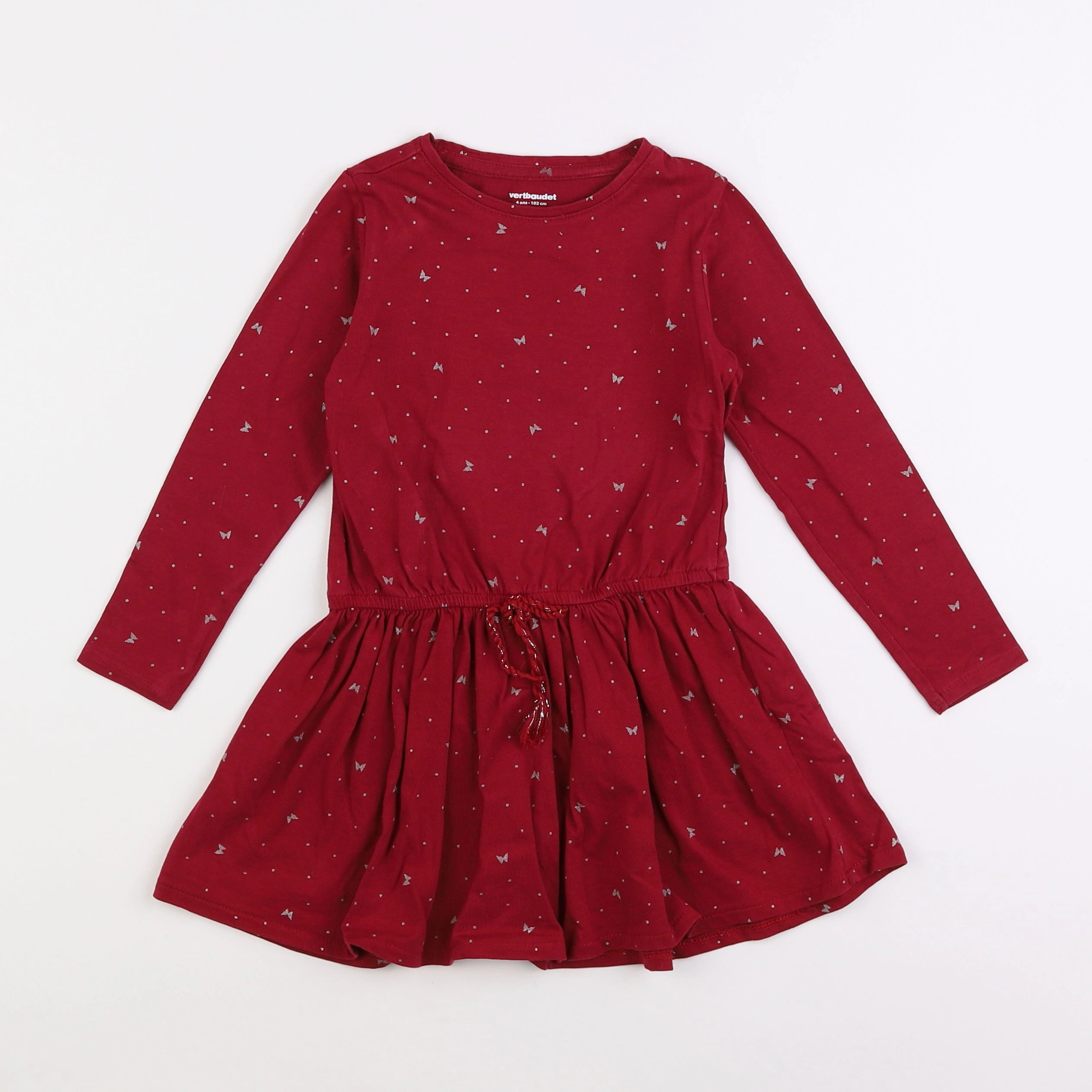 Vertbaudet - robe rouge - 4 ans