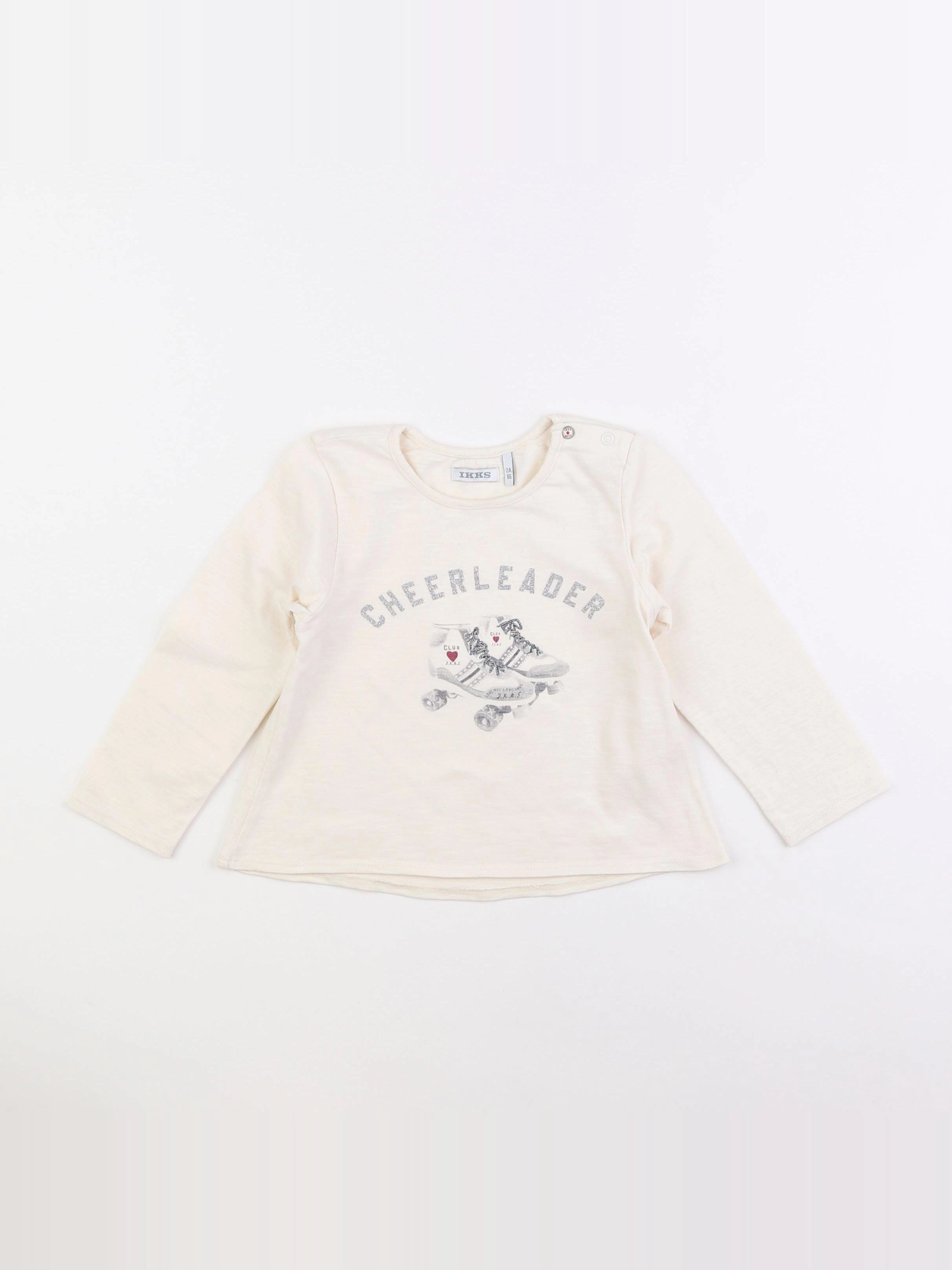 IKKS - tee-shirt beige - 2 ans