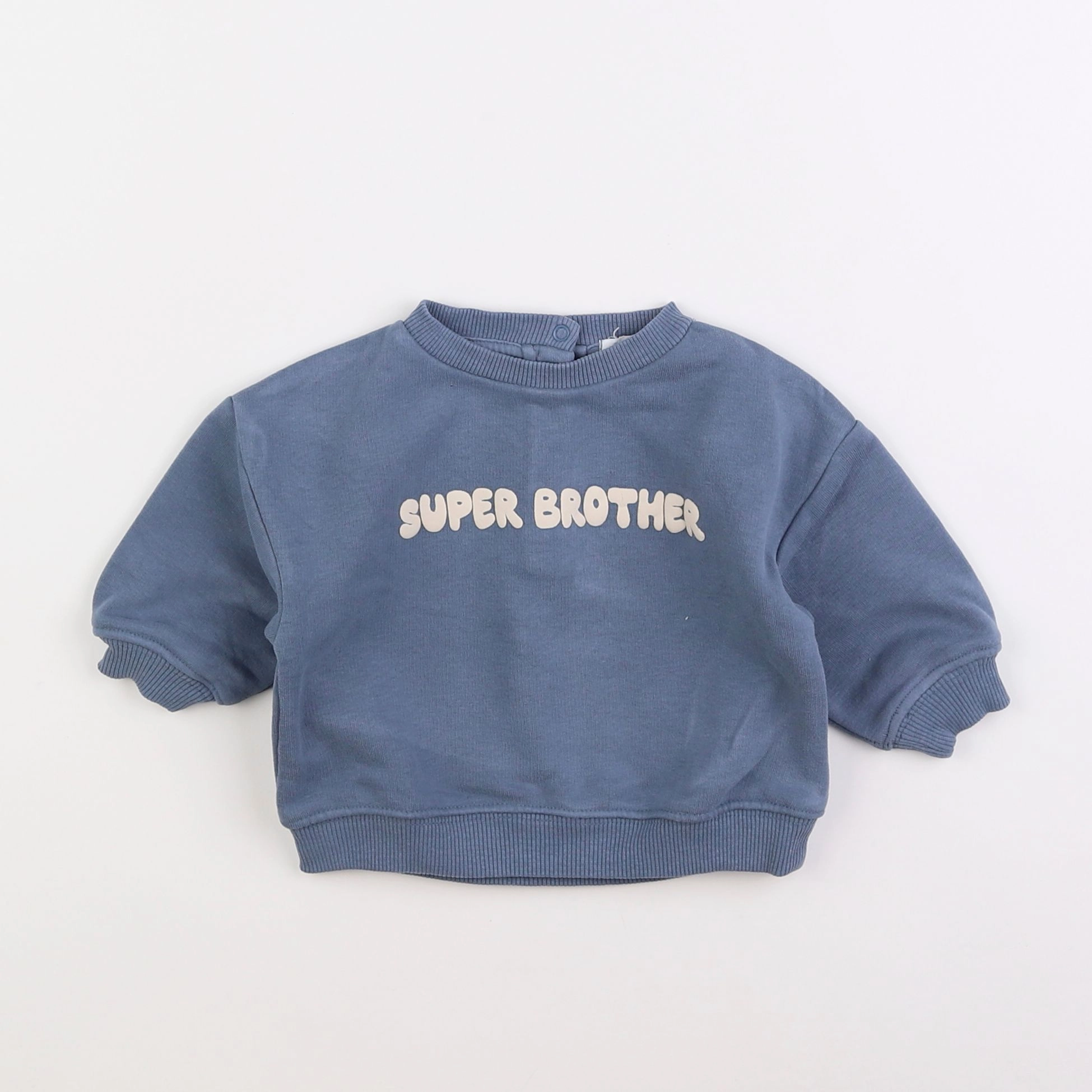Vertbaudet - sweat bleu - 6 mois