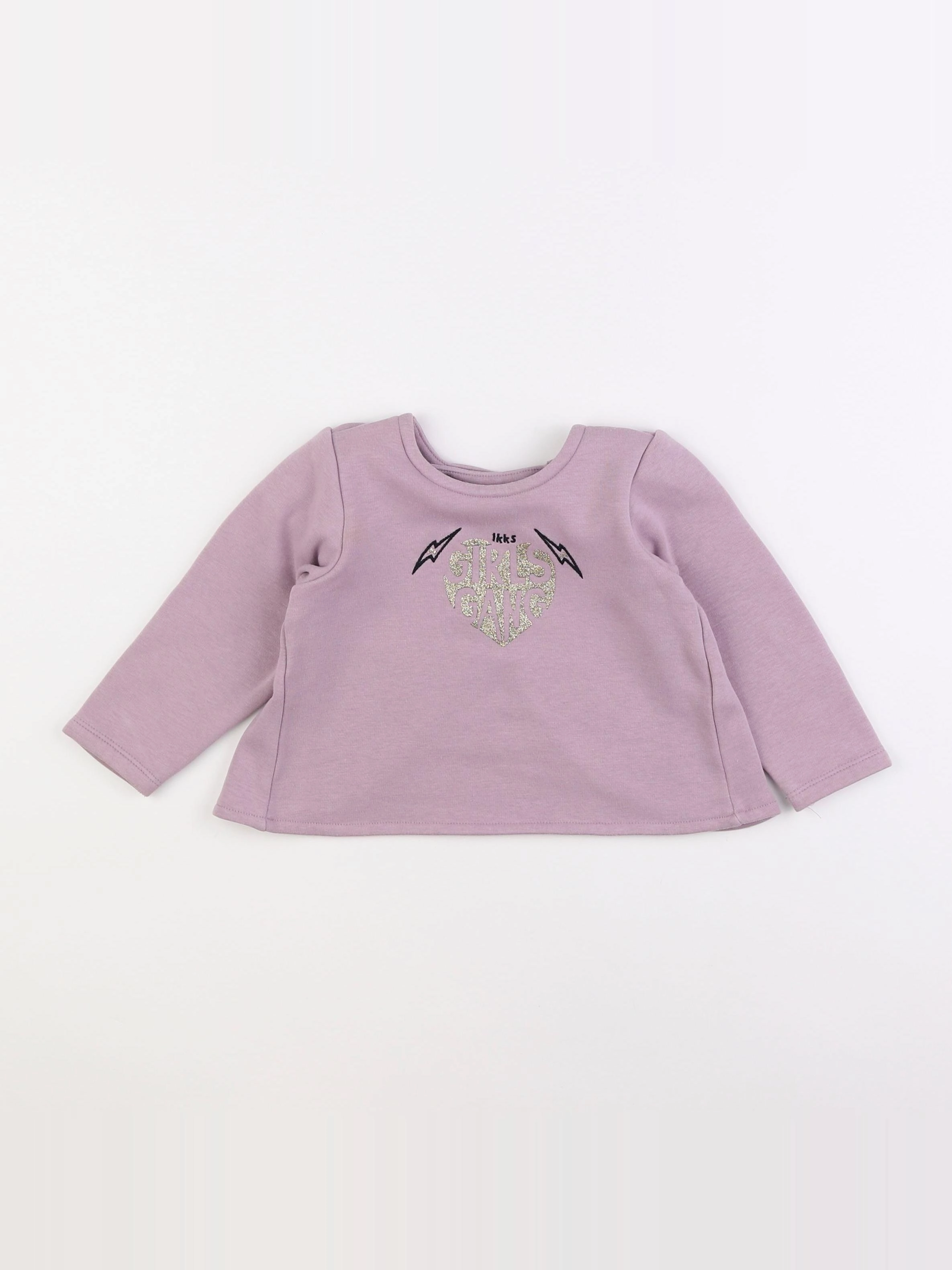 IKKS - sweat violet - 18 mois
