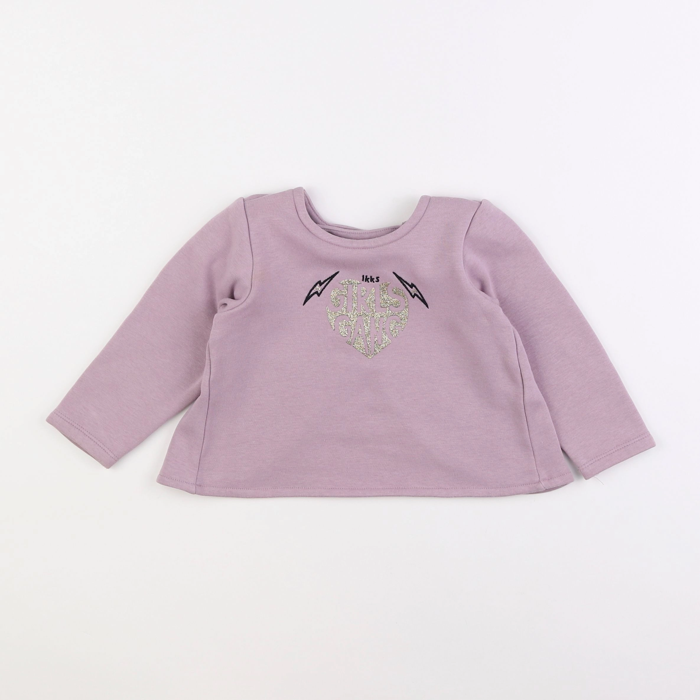 IKKS - sweat violet - 18 mois