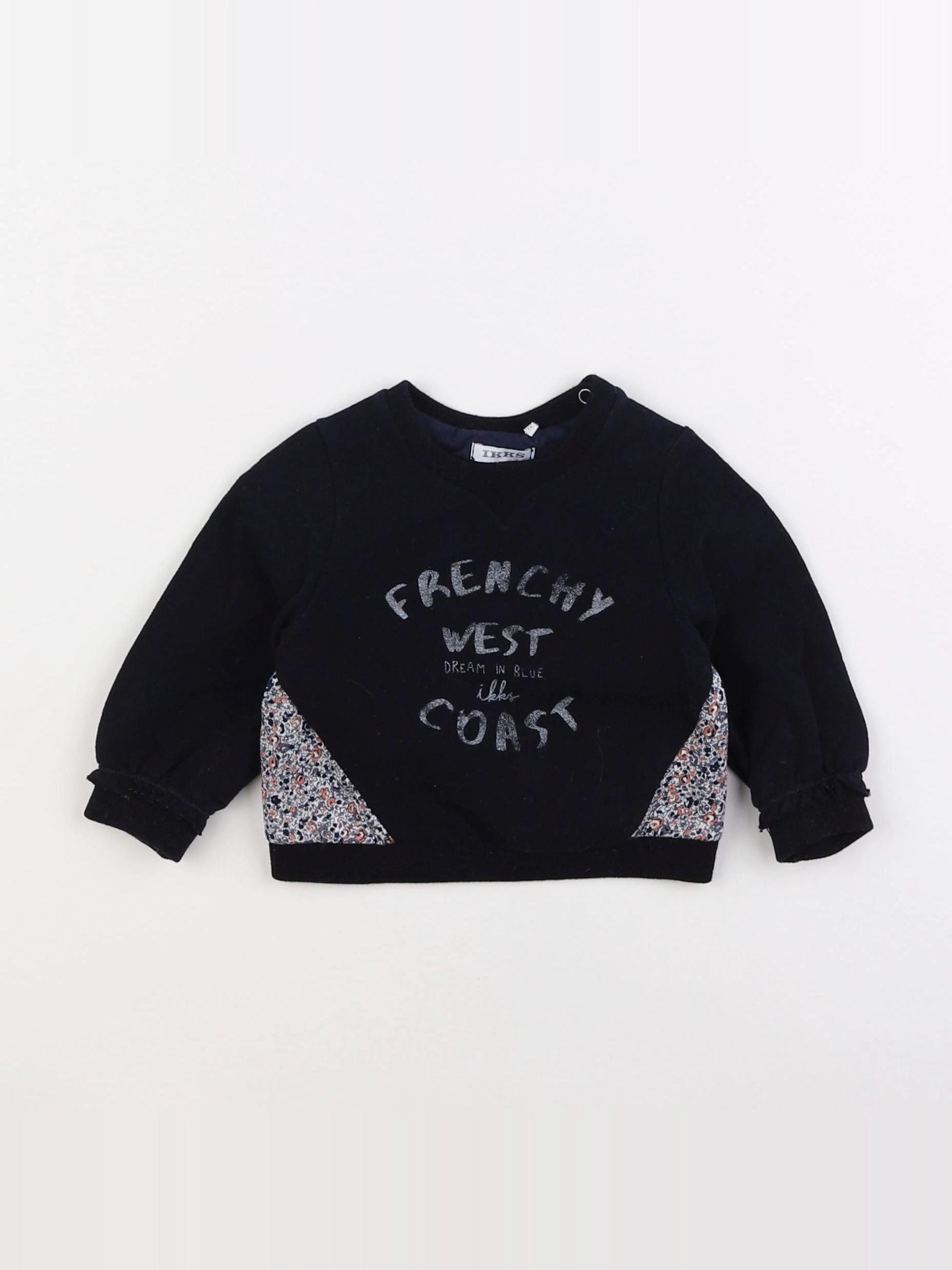 IKKS - sweat noir - 12 mois