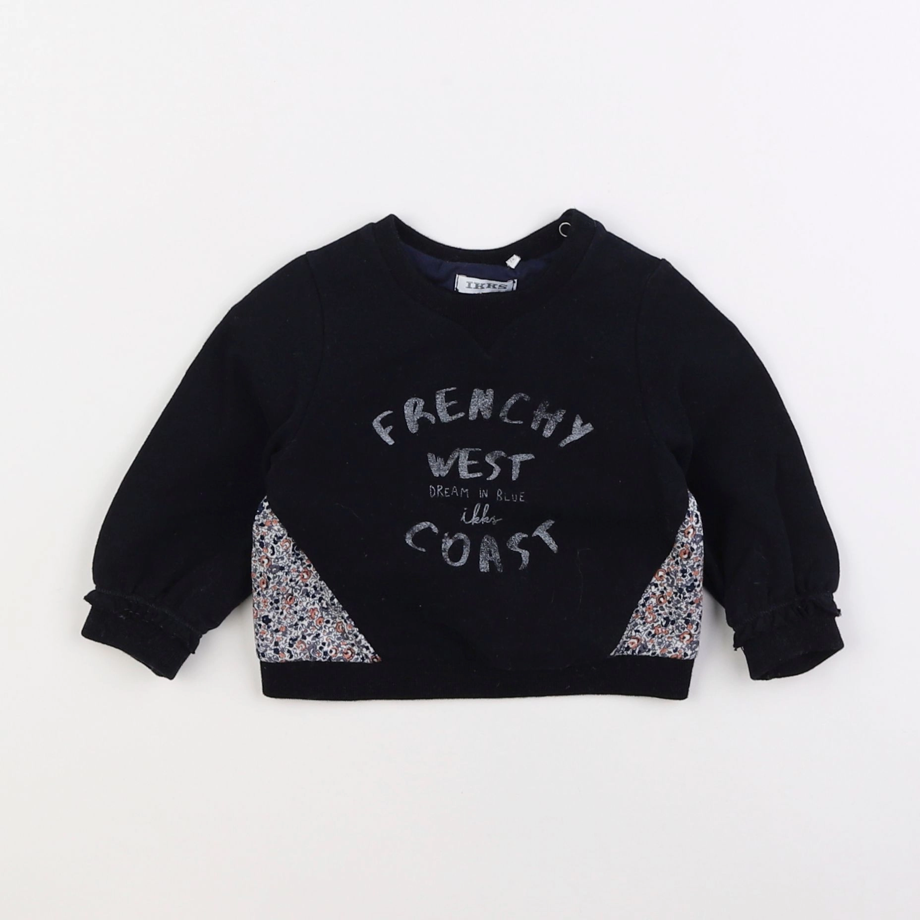 IKKS - sweat noir - 12 mois
