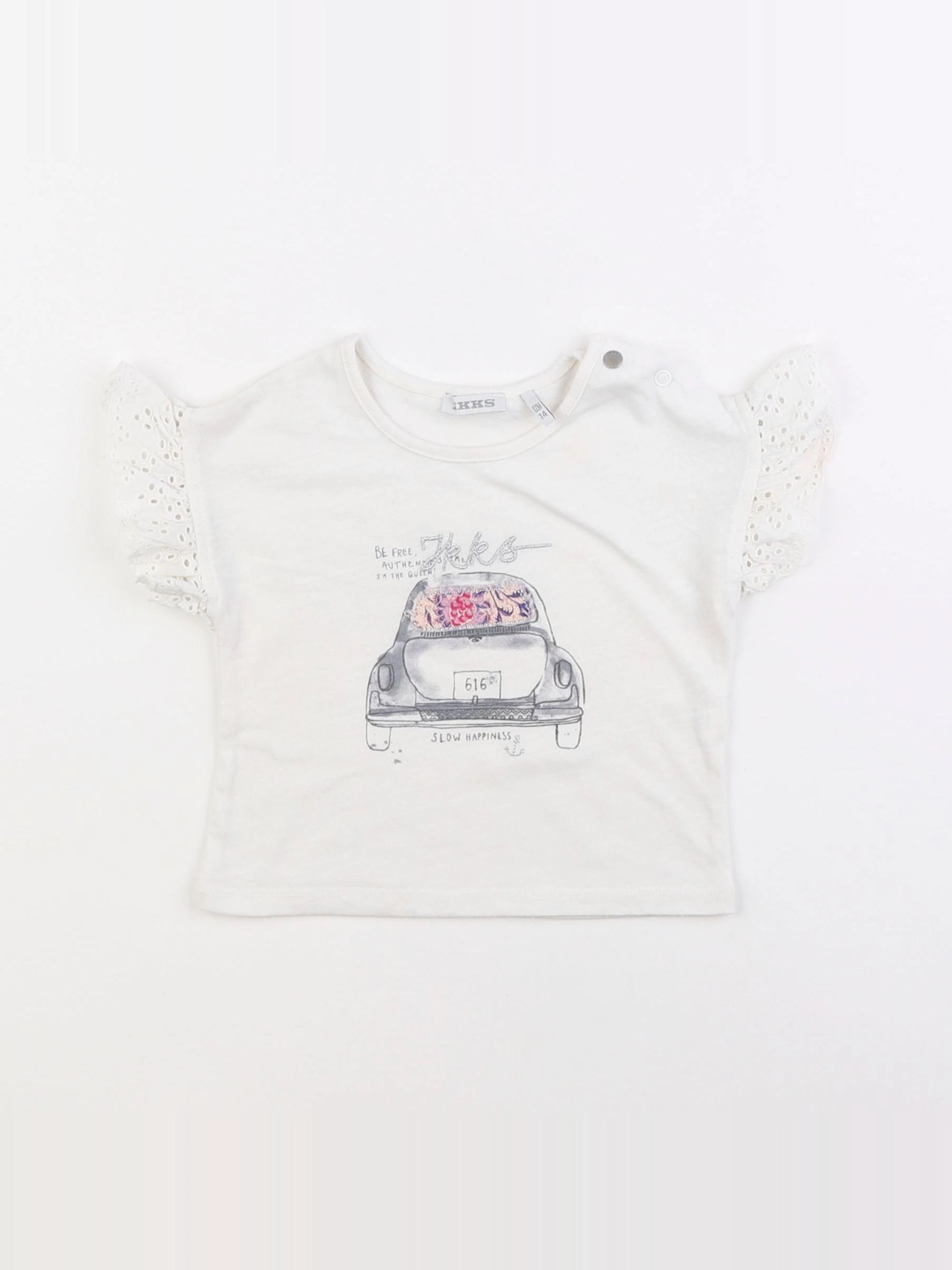 IKKS - tee-shirt blanc - 12 mois