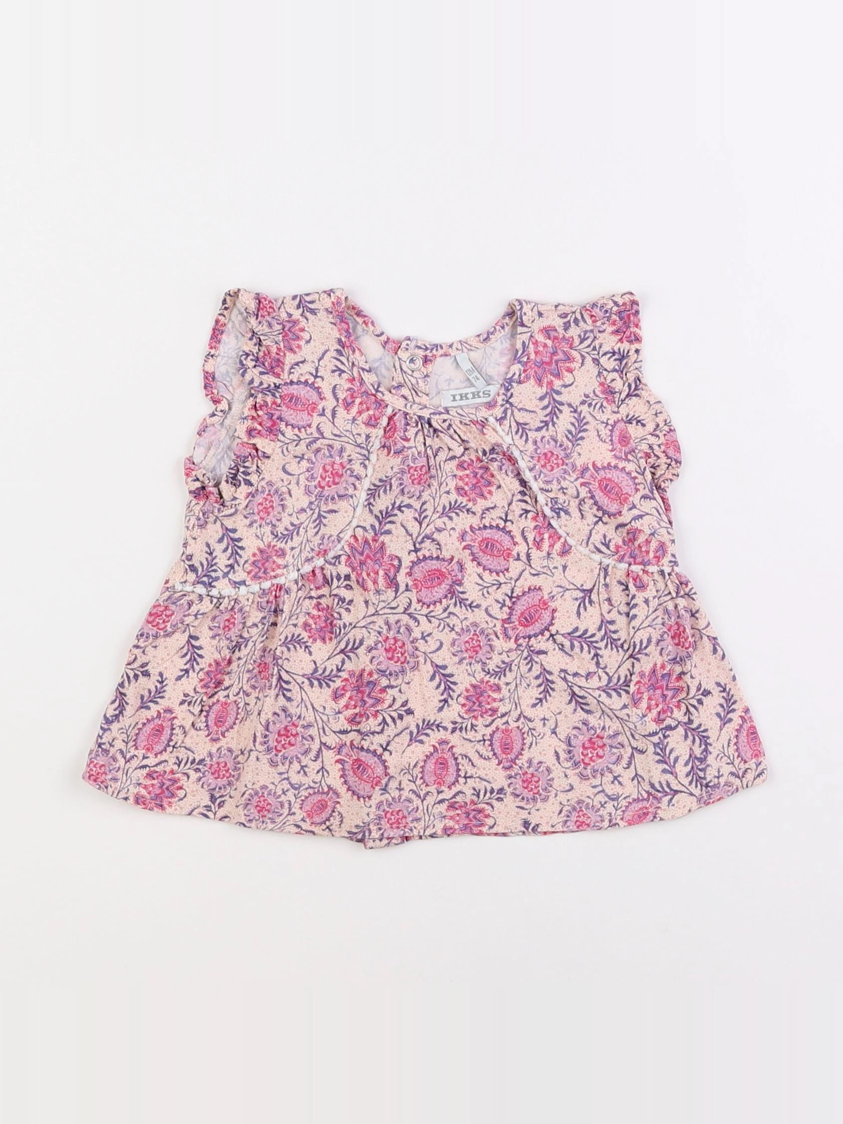 IKKS - blouse rose - 12 mois