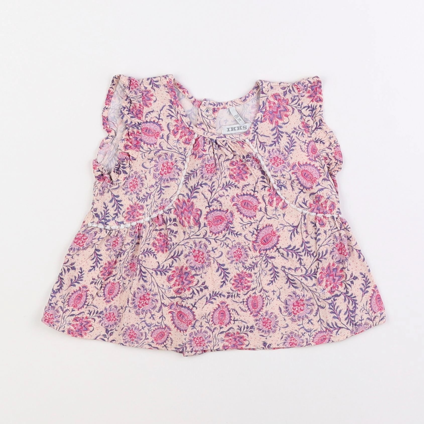 IKKS - blouse rose - 12 mois