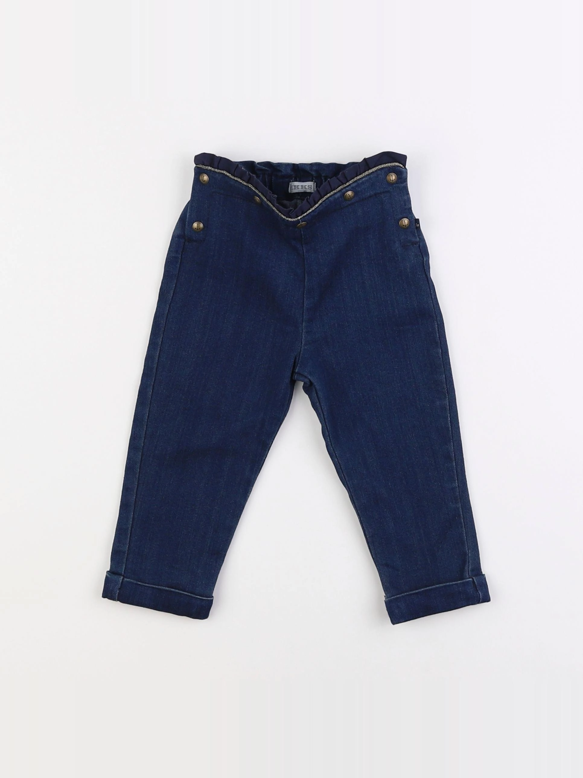 IKKS - pantalon bleu - 12 mois
