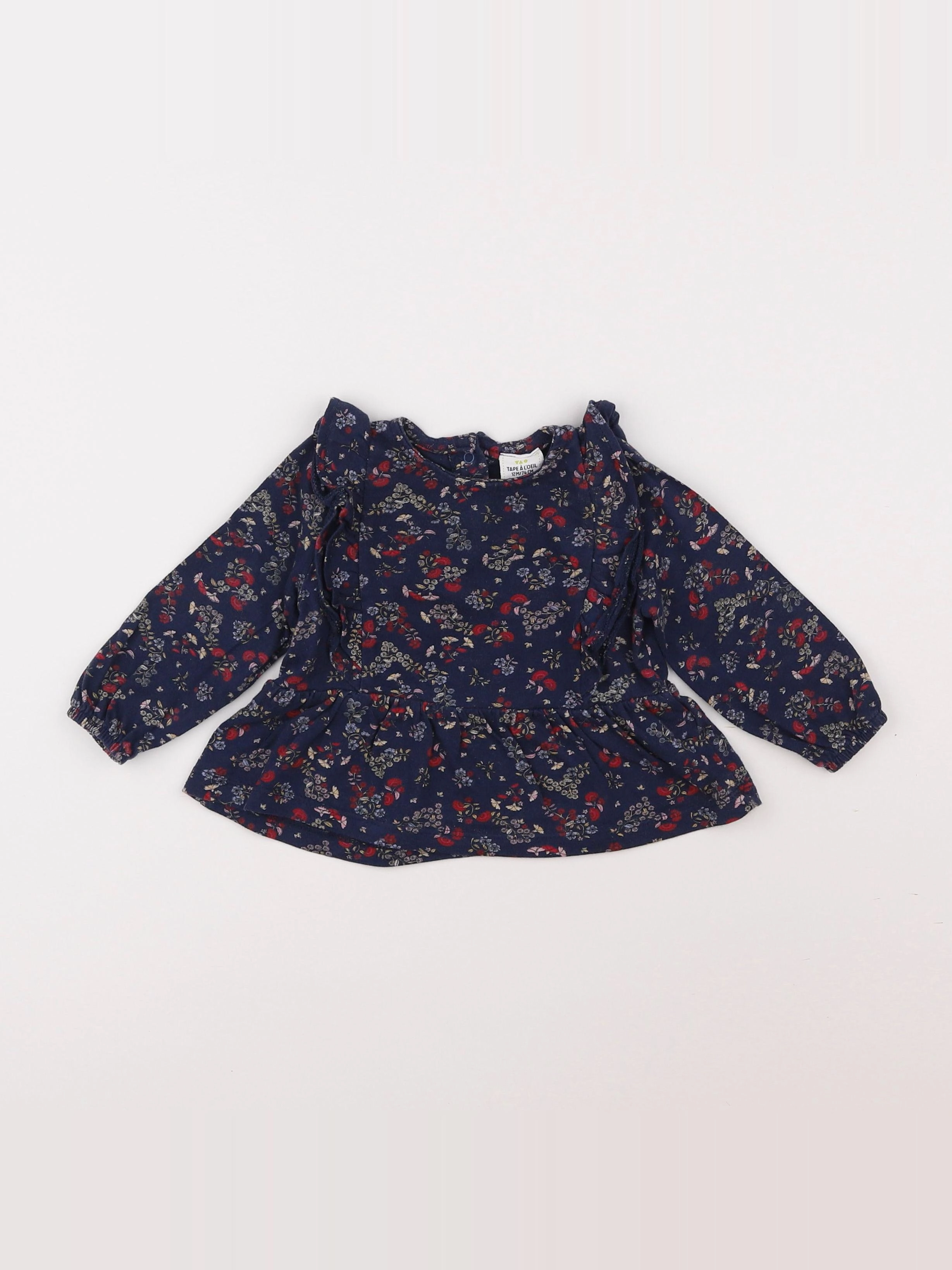 Tape à l'oeil - blouse bleu - 12 mois