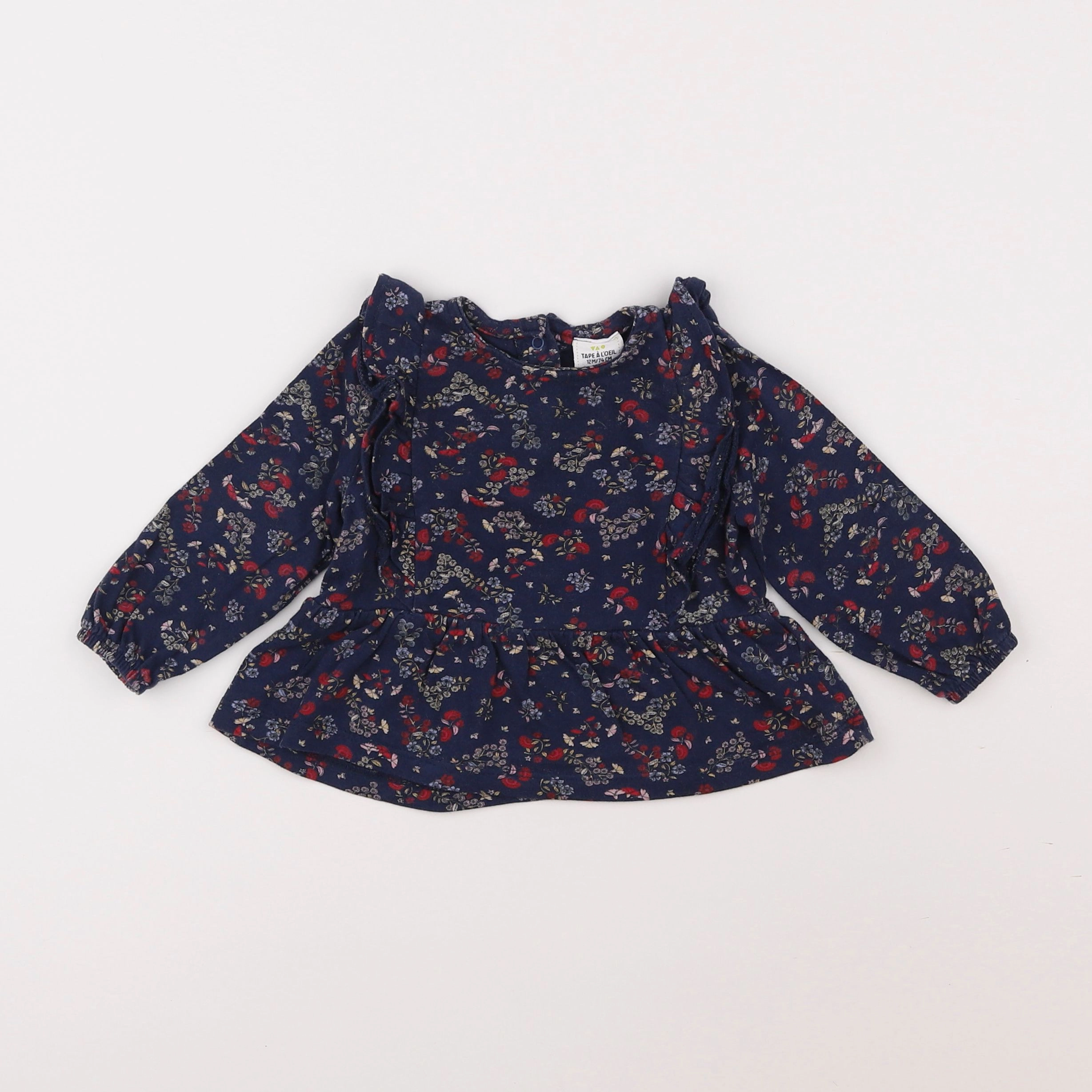 Tape à l'oeil - blouse bleu - 12 mois