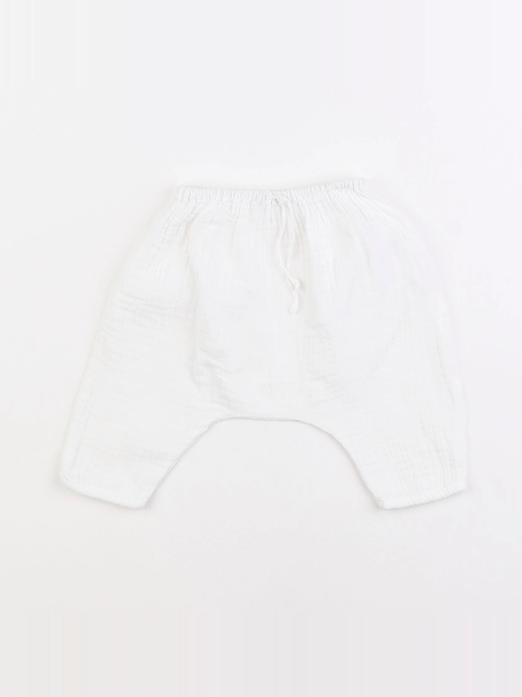 Boutchou - sarouel blanc - 1 mois