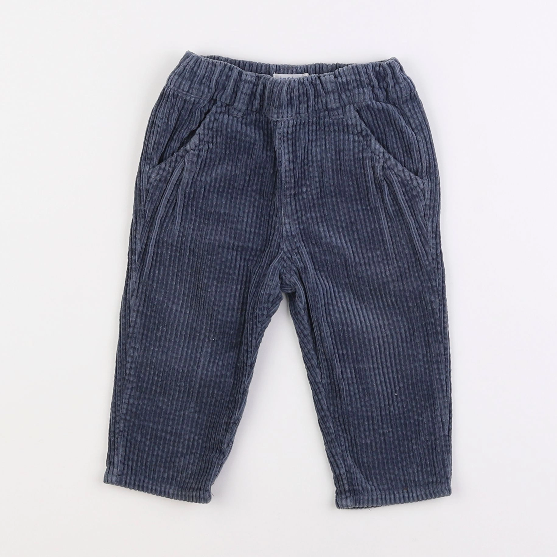 Boutchou - pantalon bleu - 9 mois
