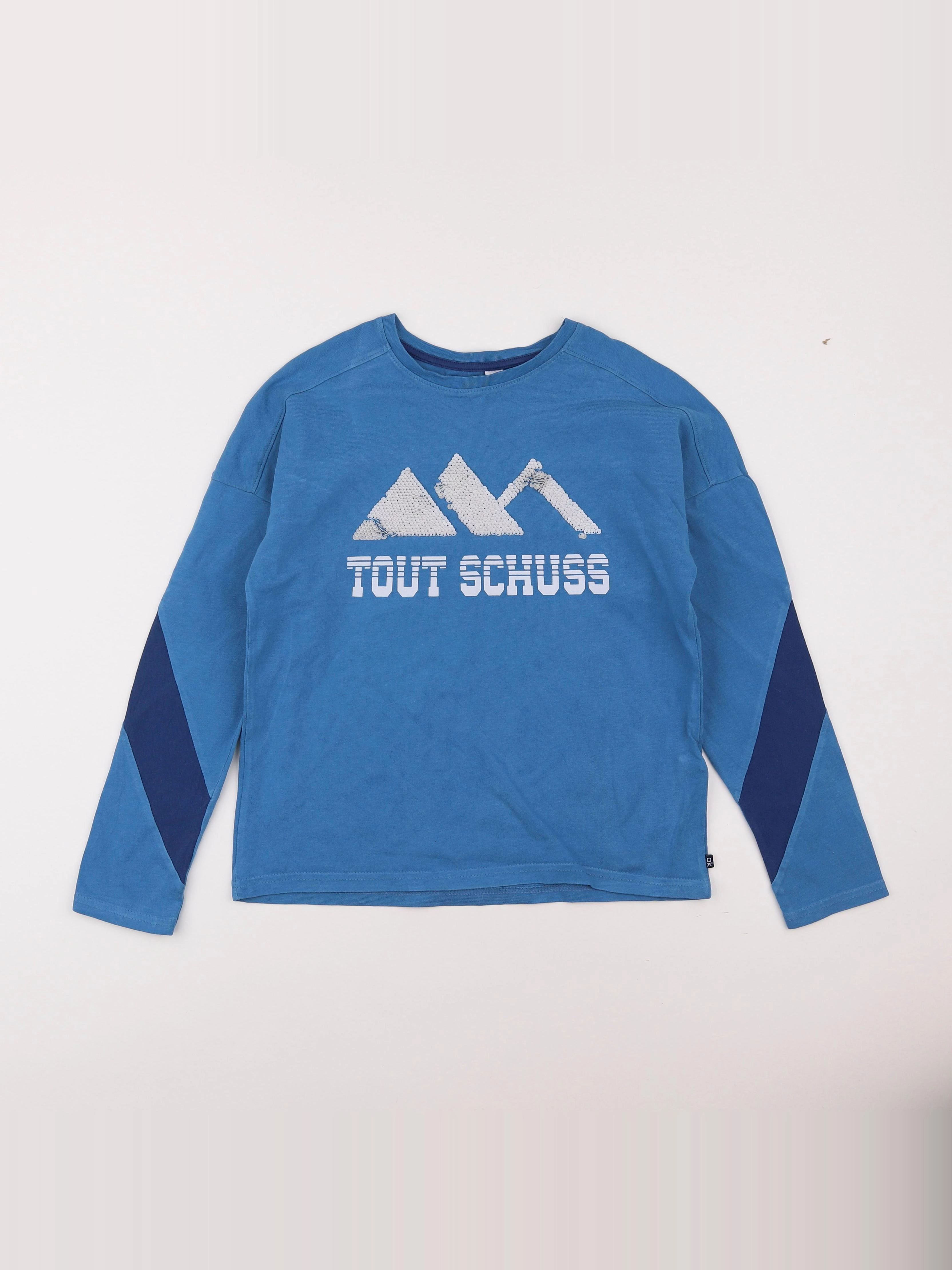 Okaidi - tee-shirt bleu - 10 ans
