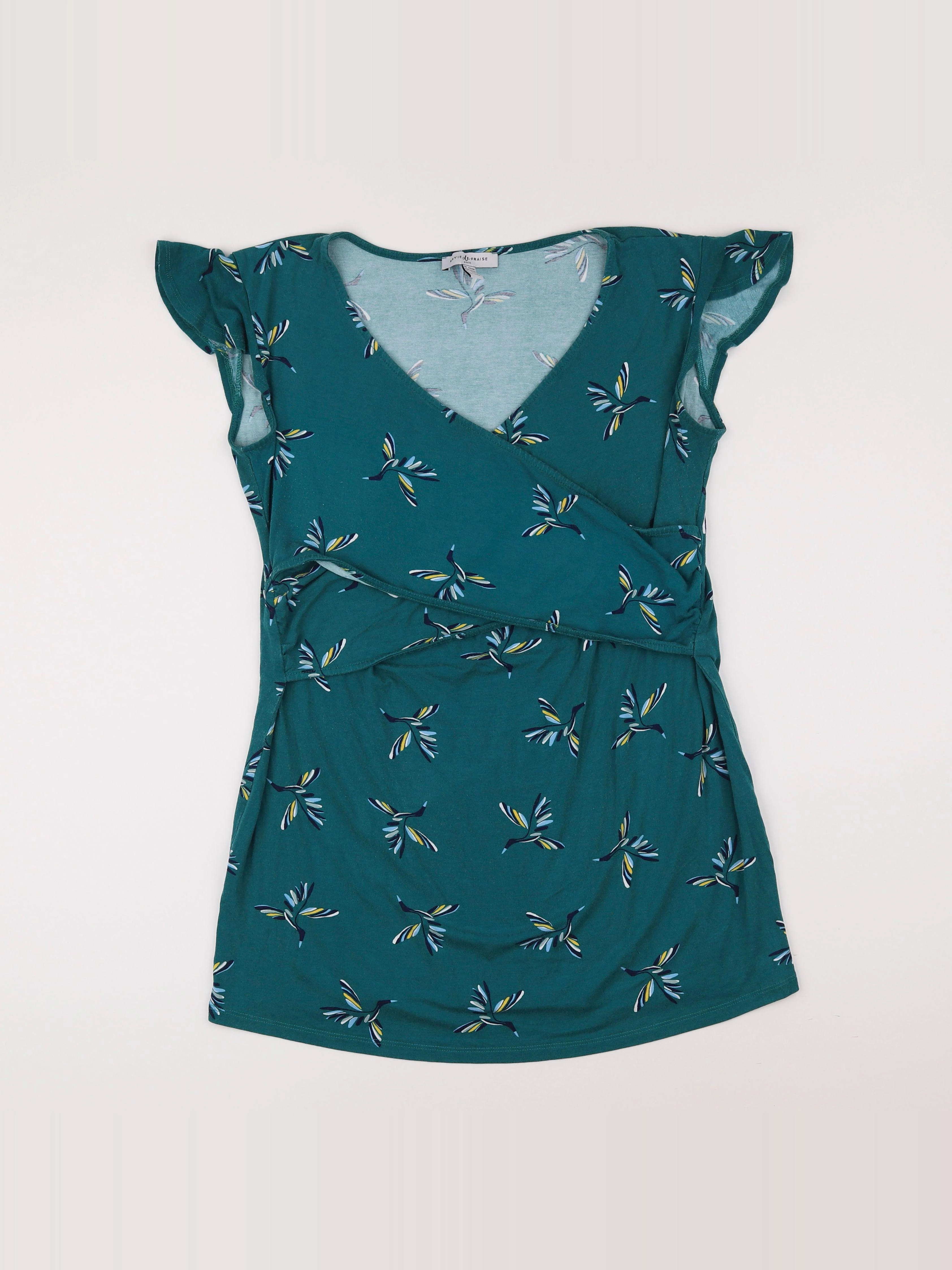 Envie de fraise - tee-shirt grossesse vert - 44 à 46