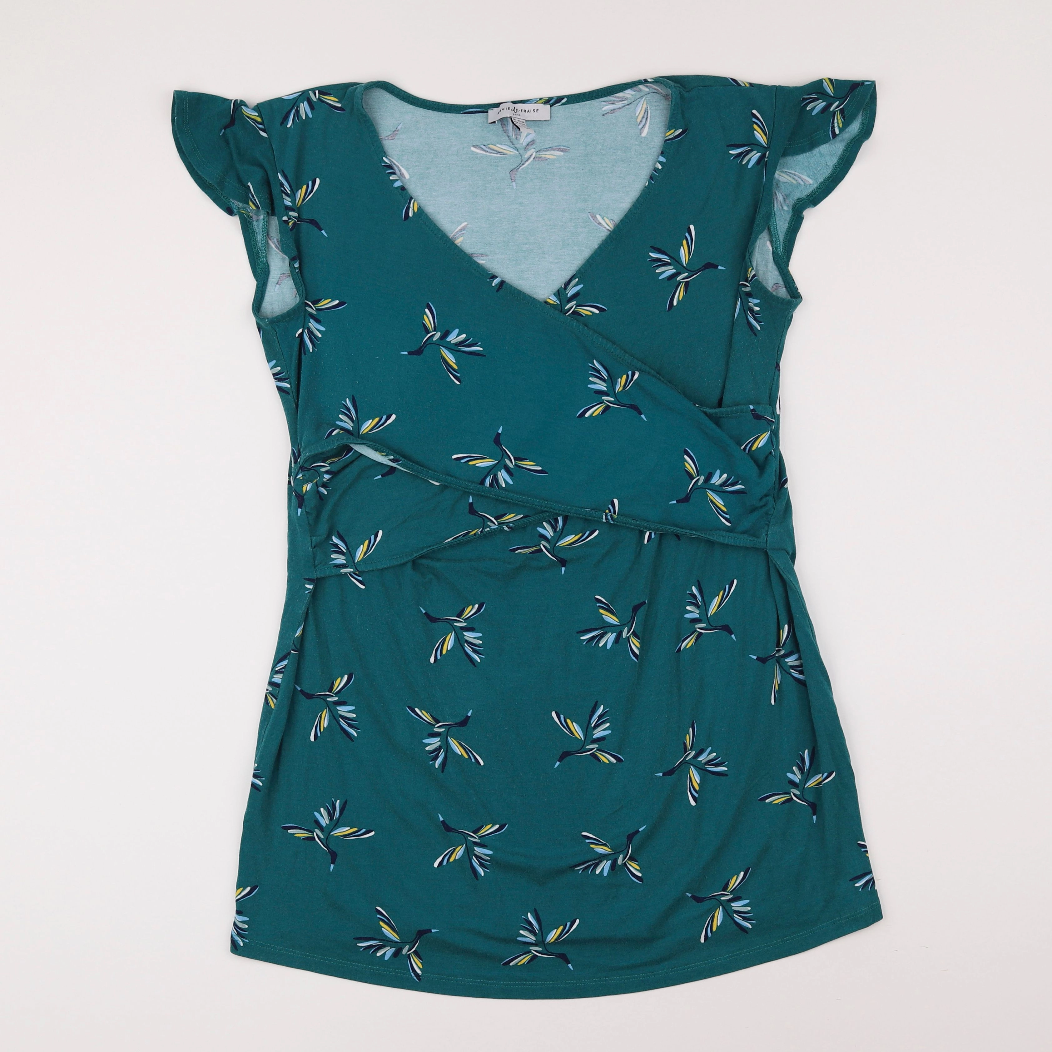 Envie de fraise - tee-shirt grossesse vert - 44 à 46