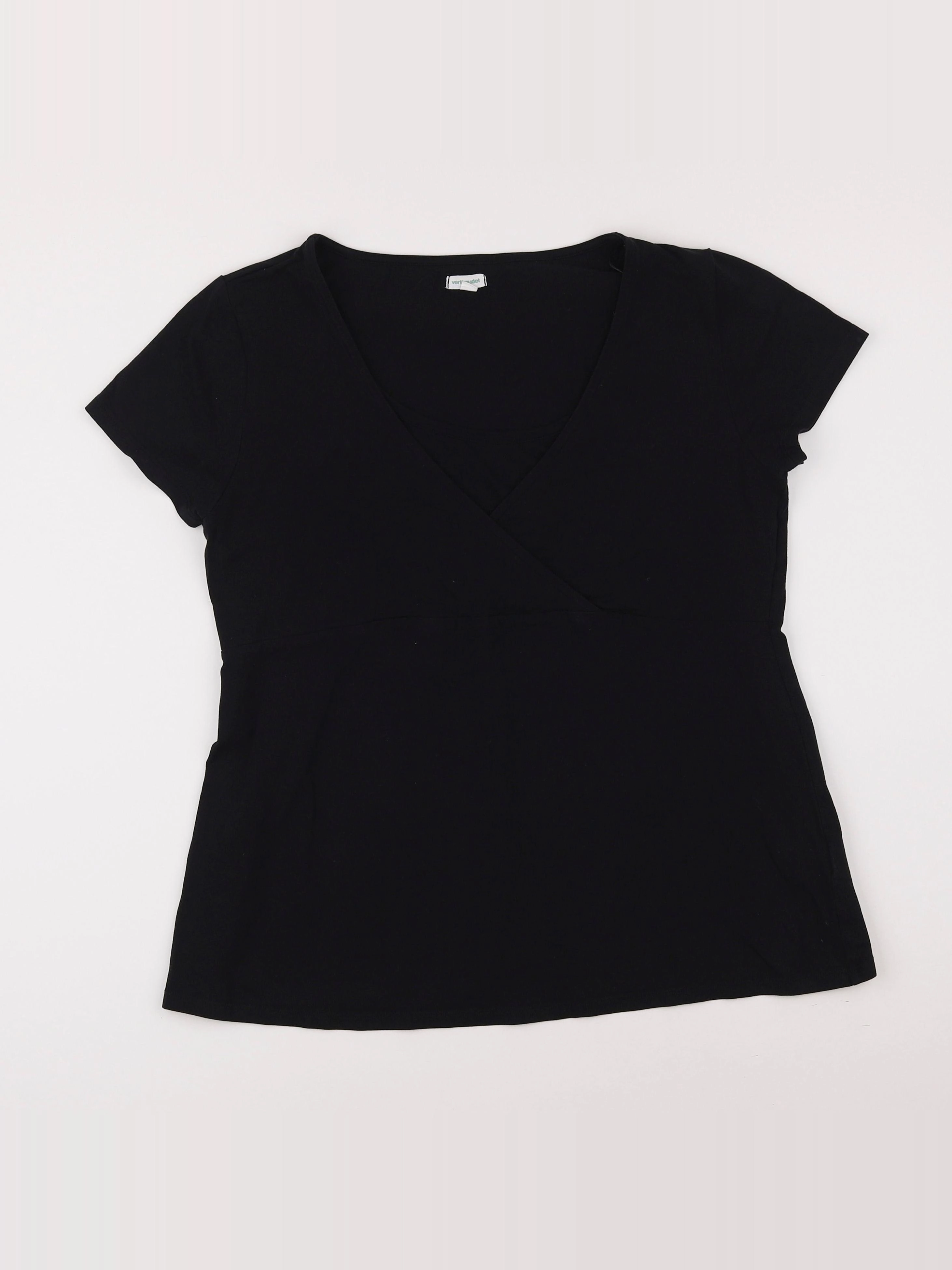 Vertbaudet - tee-shirt grossesse noir - 42 à 44