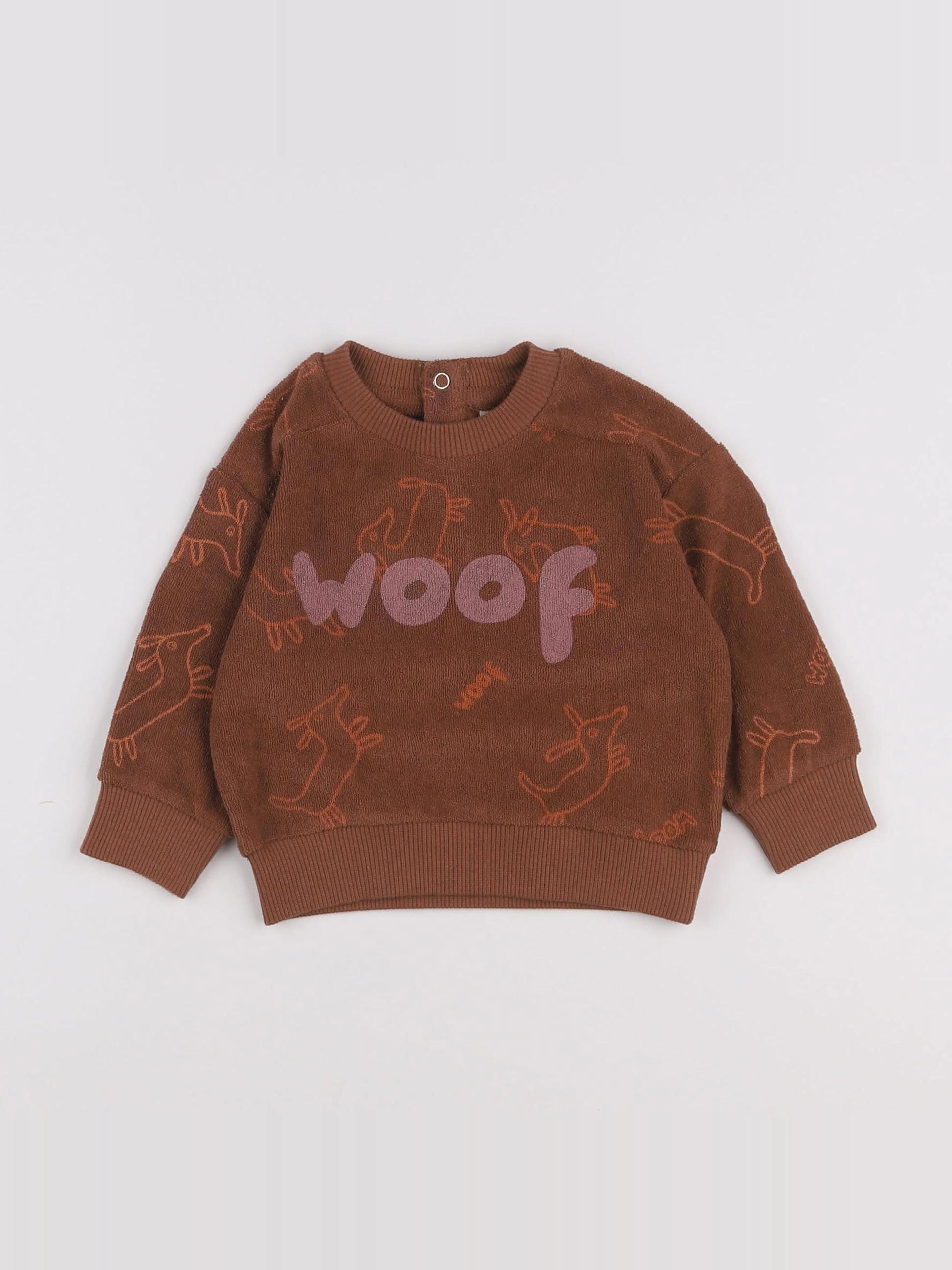 Maison Tadaboum - Sweat Alexa marron - 12 mois