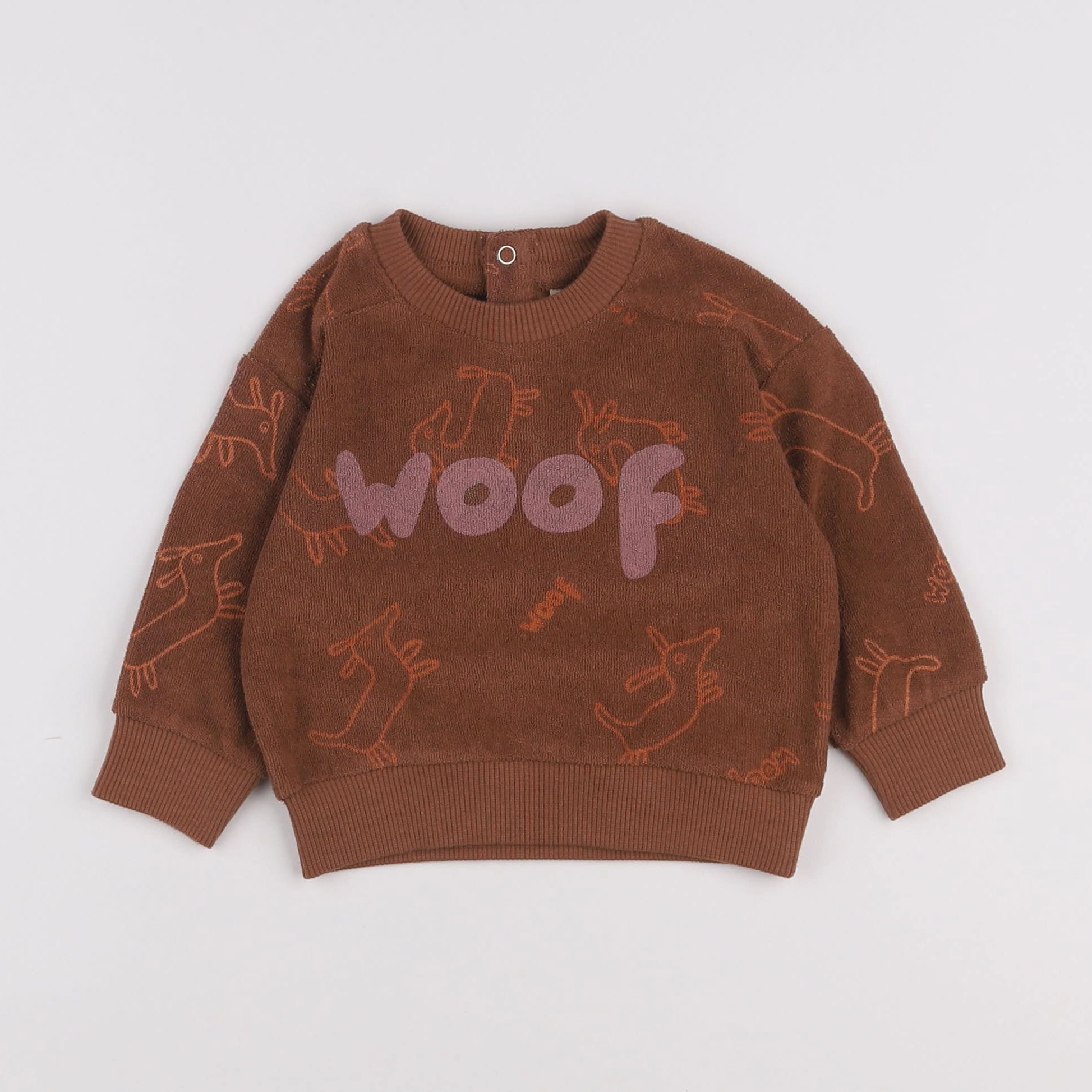 Maison Tadaboum - Sweat Alexa marron - 12 mois