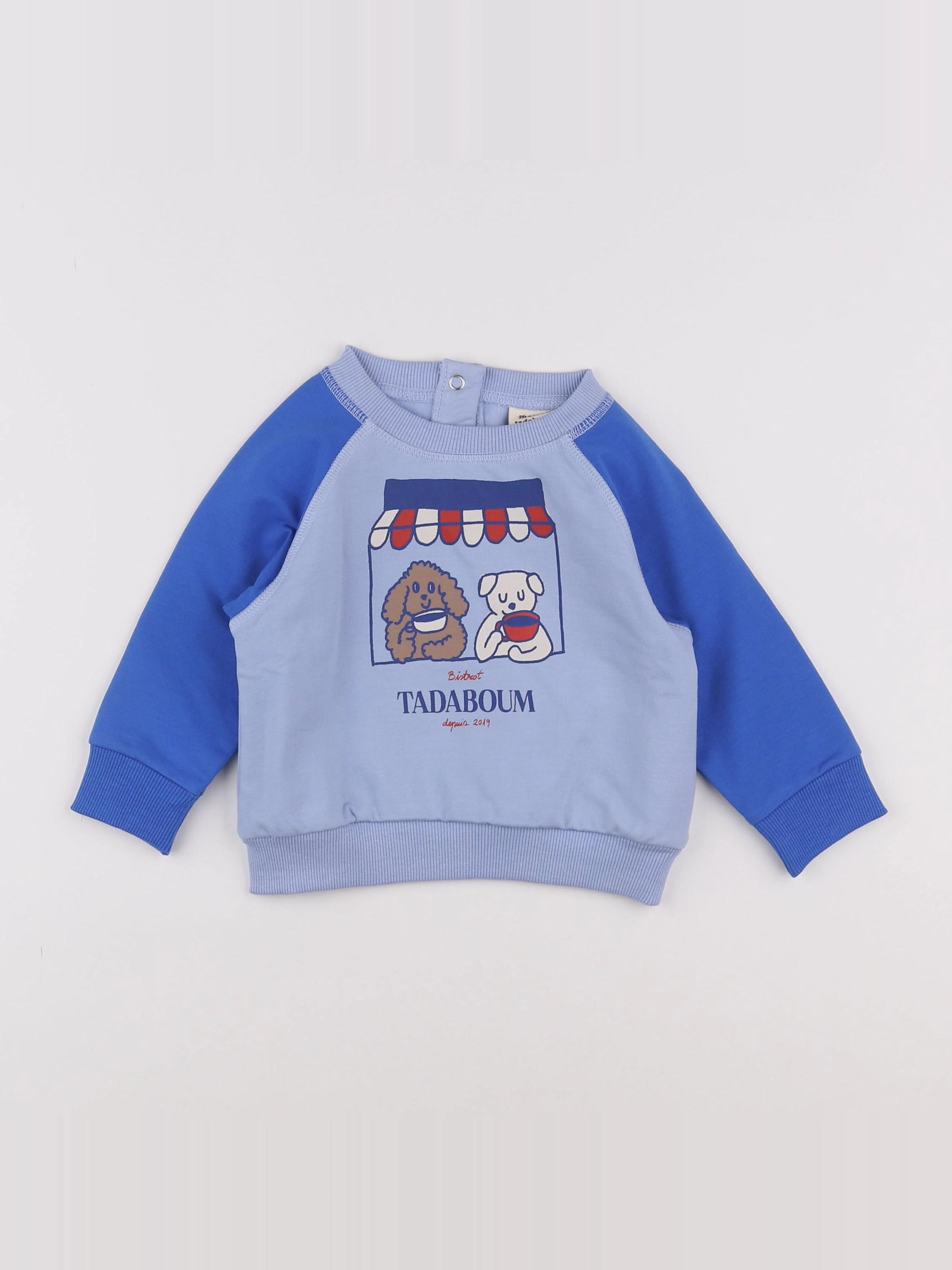 Maison Tadaboum - Sweat Amandine bleu - 12 mois