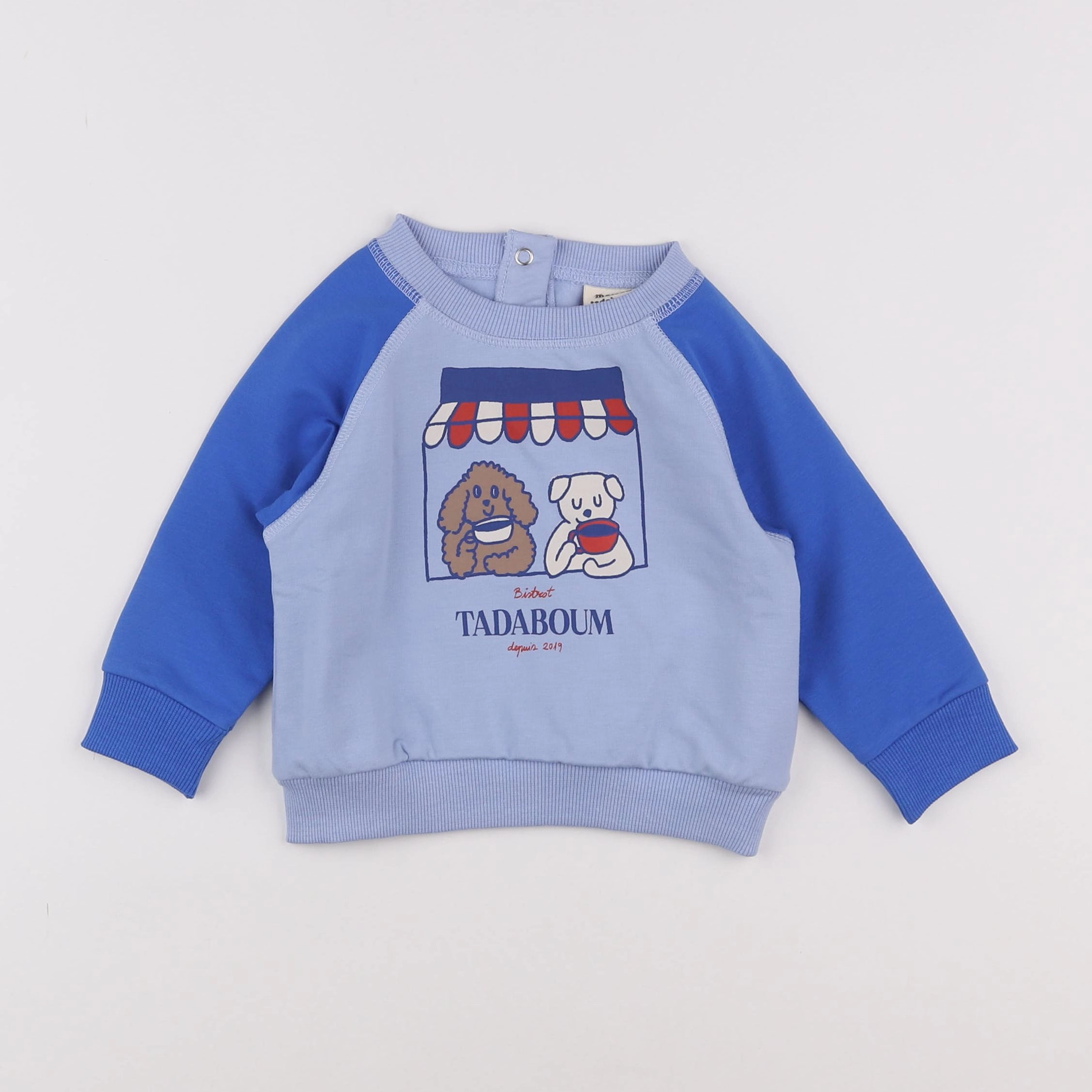 Maison Tadaboum - Sweat Amandine bleu - 12 mois