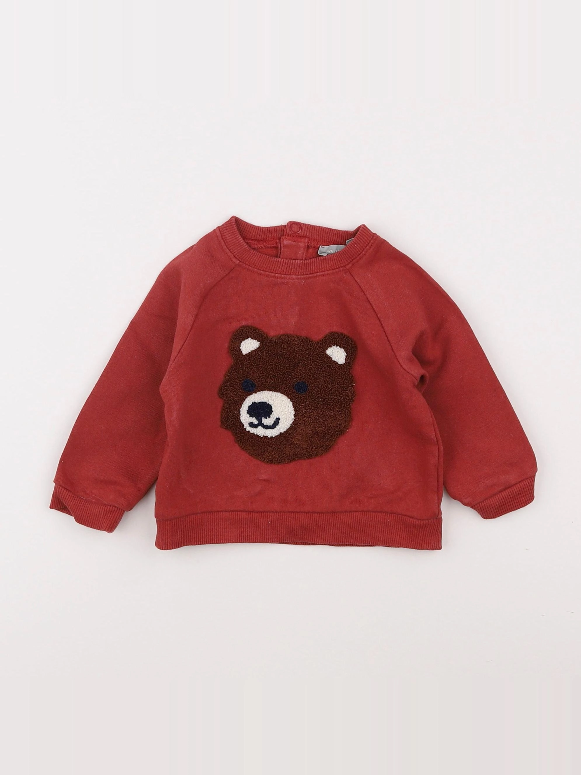 Boutchou - sweat rouge - 12 mois