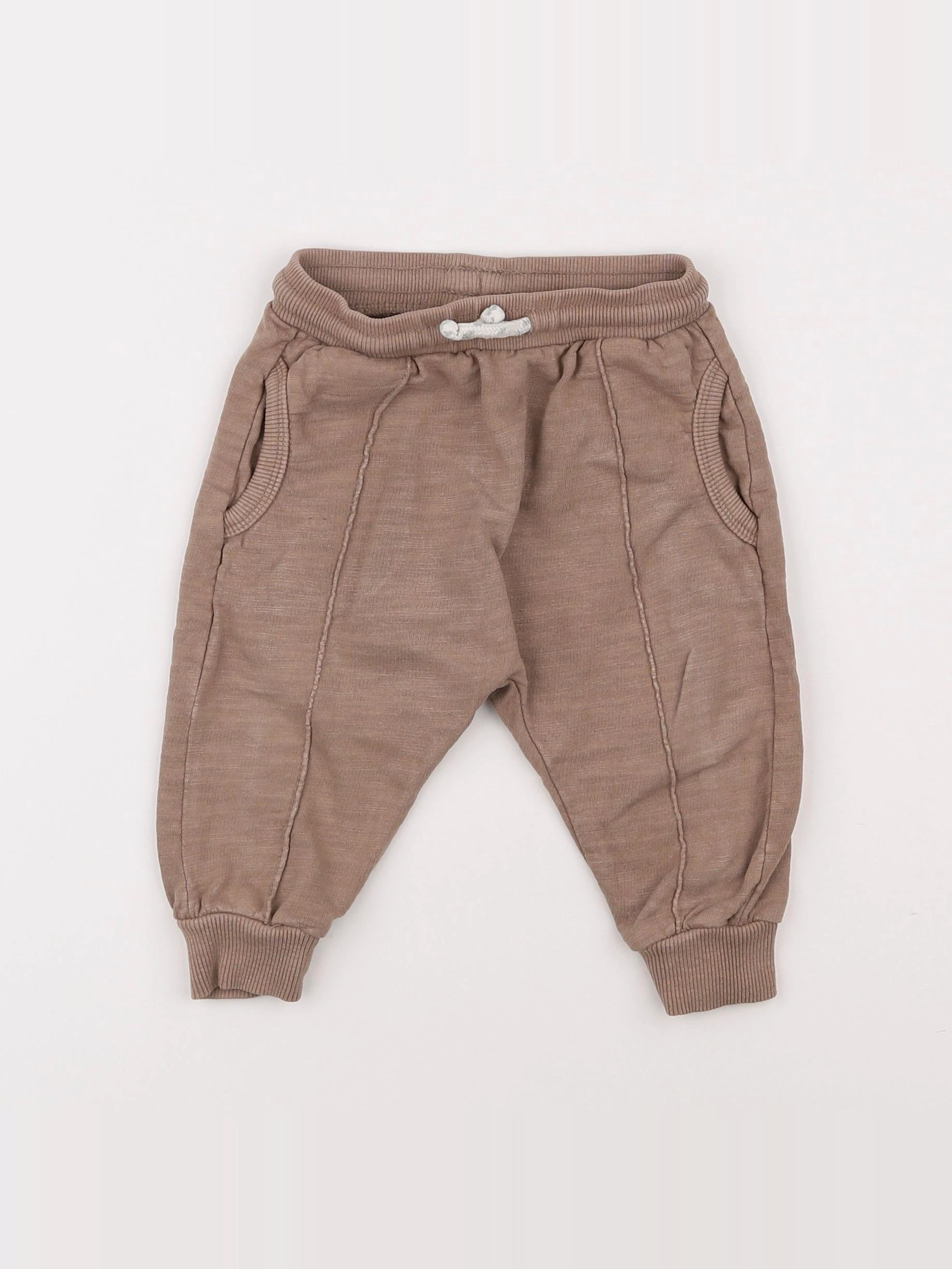 Zara - jogging marron - 6/9 mois
