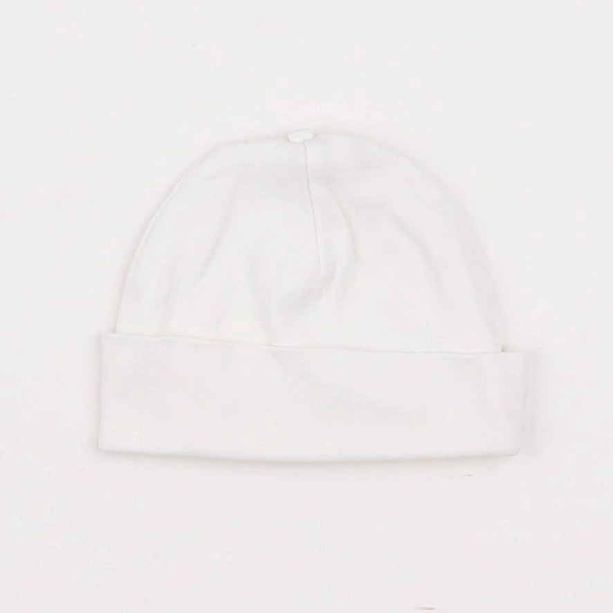 H&M - bonnet blanc - 3 mois