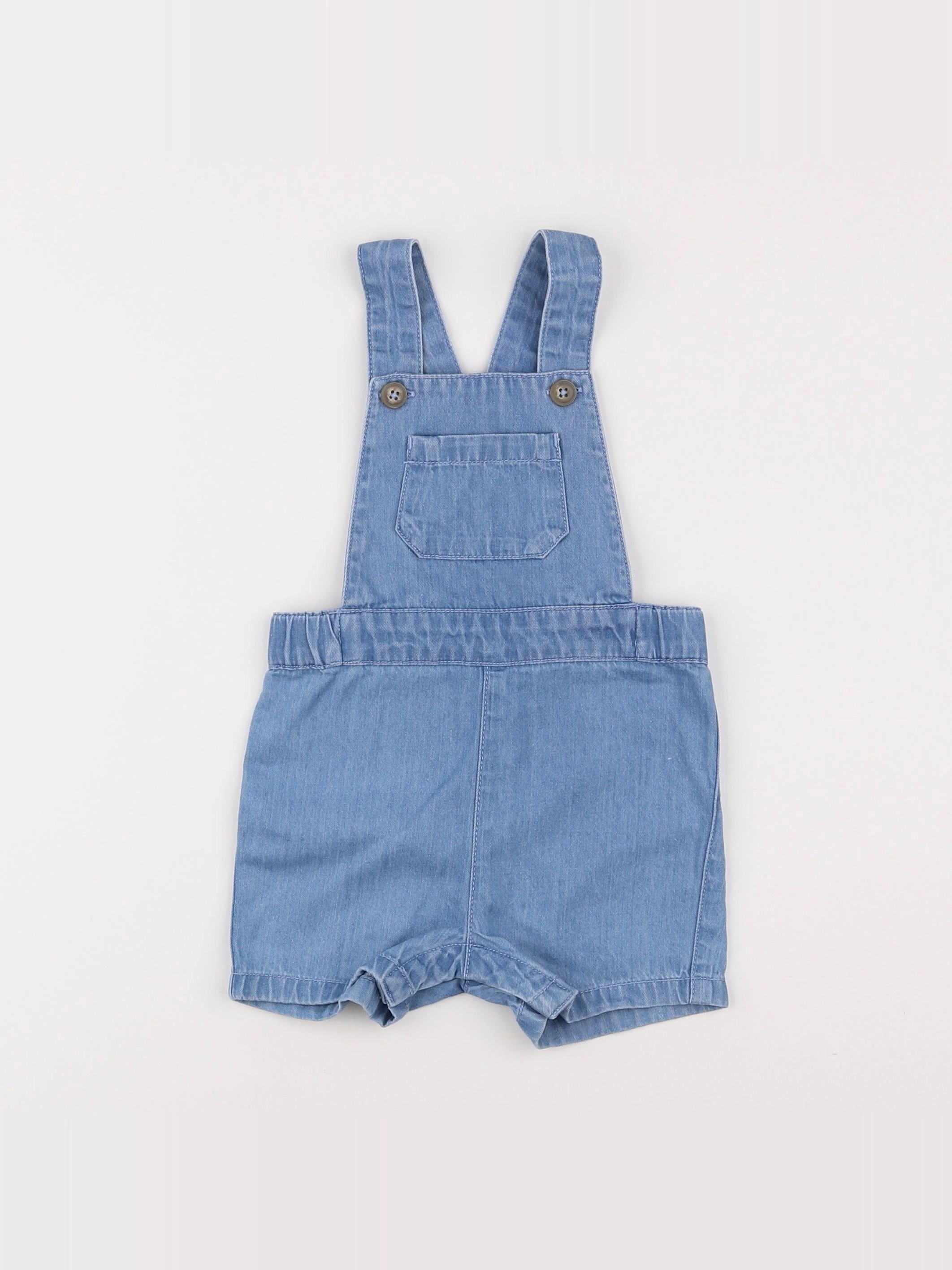 Petit Bateau - salopette bleu - 6 mois