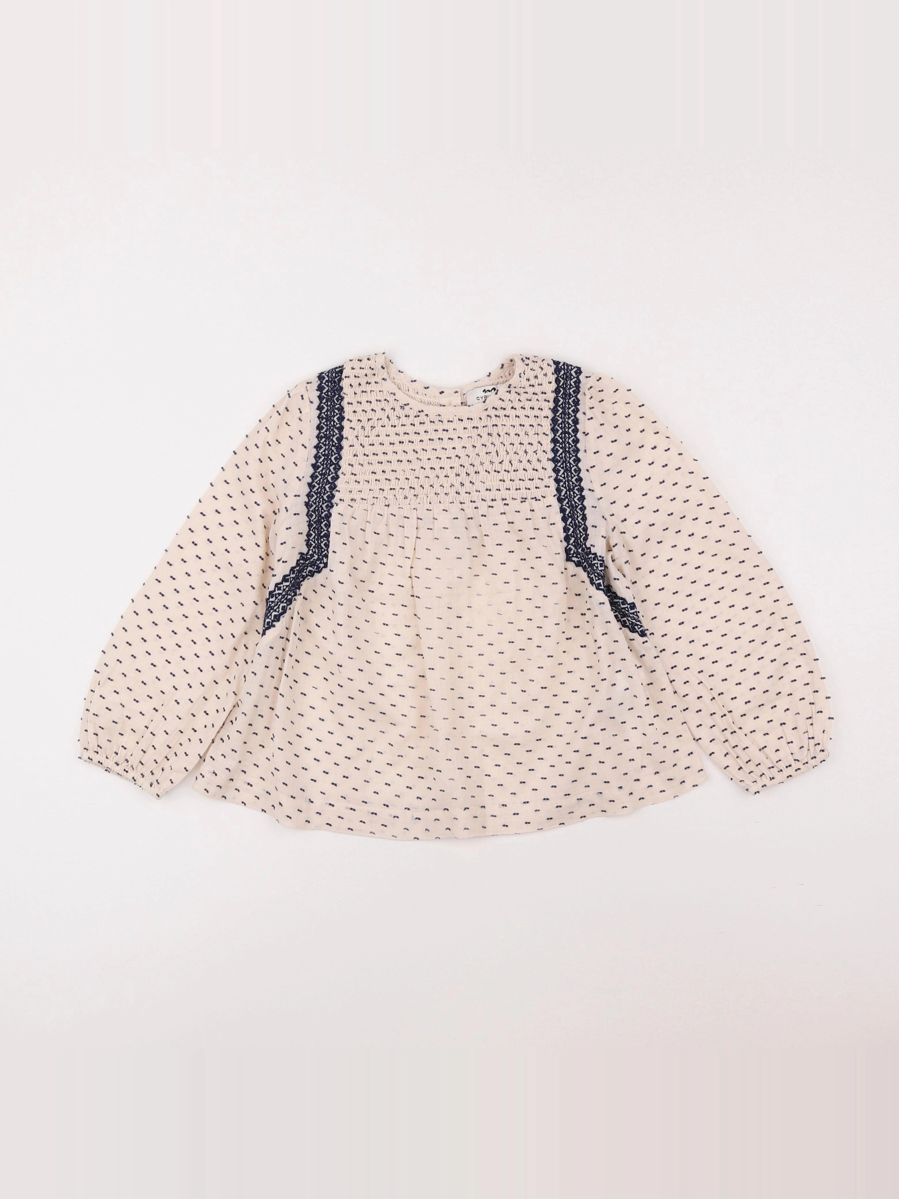 Cyrillus - blouse beige - 6 ans