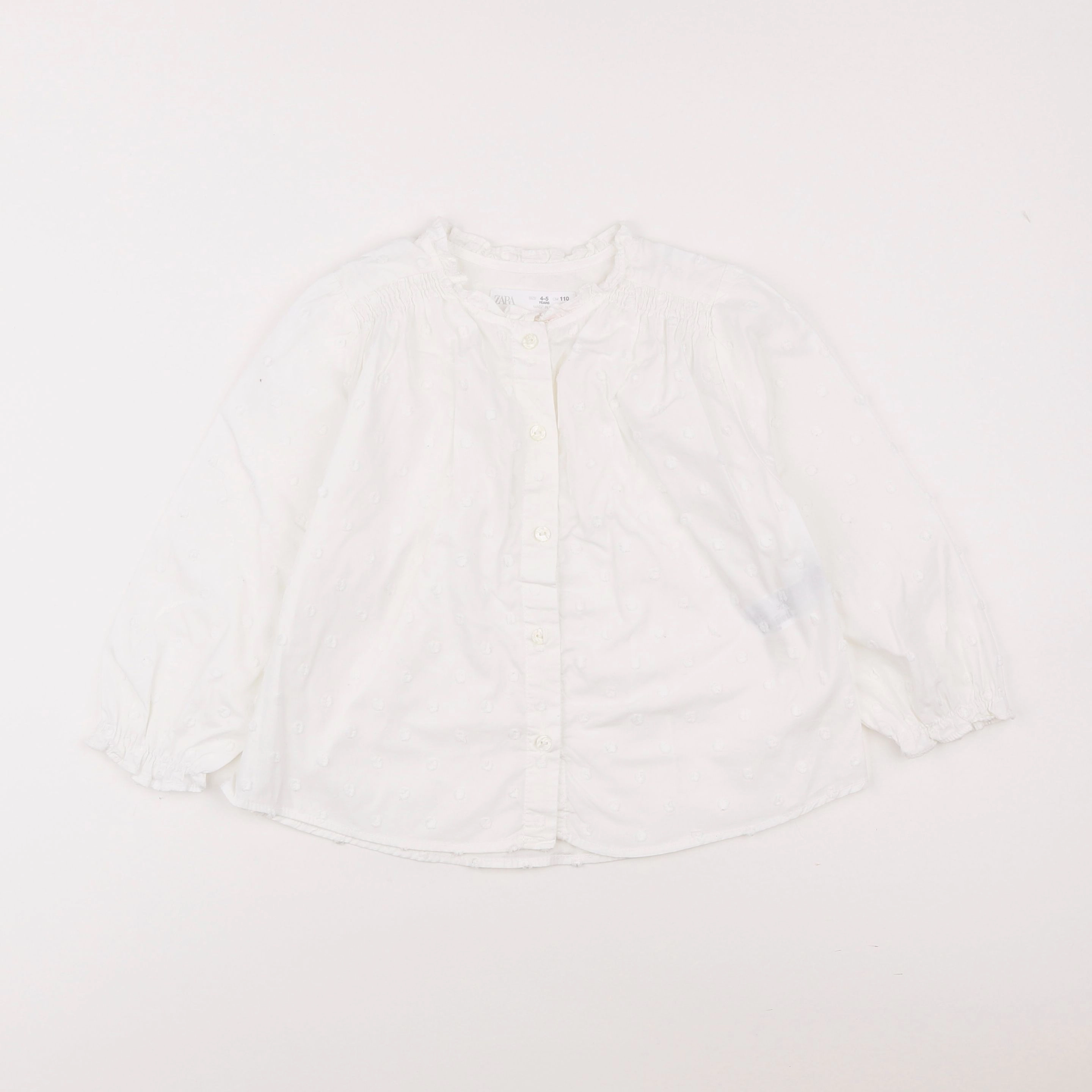 Zara - blouse blanc - 4/5 ans