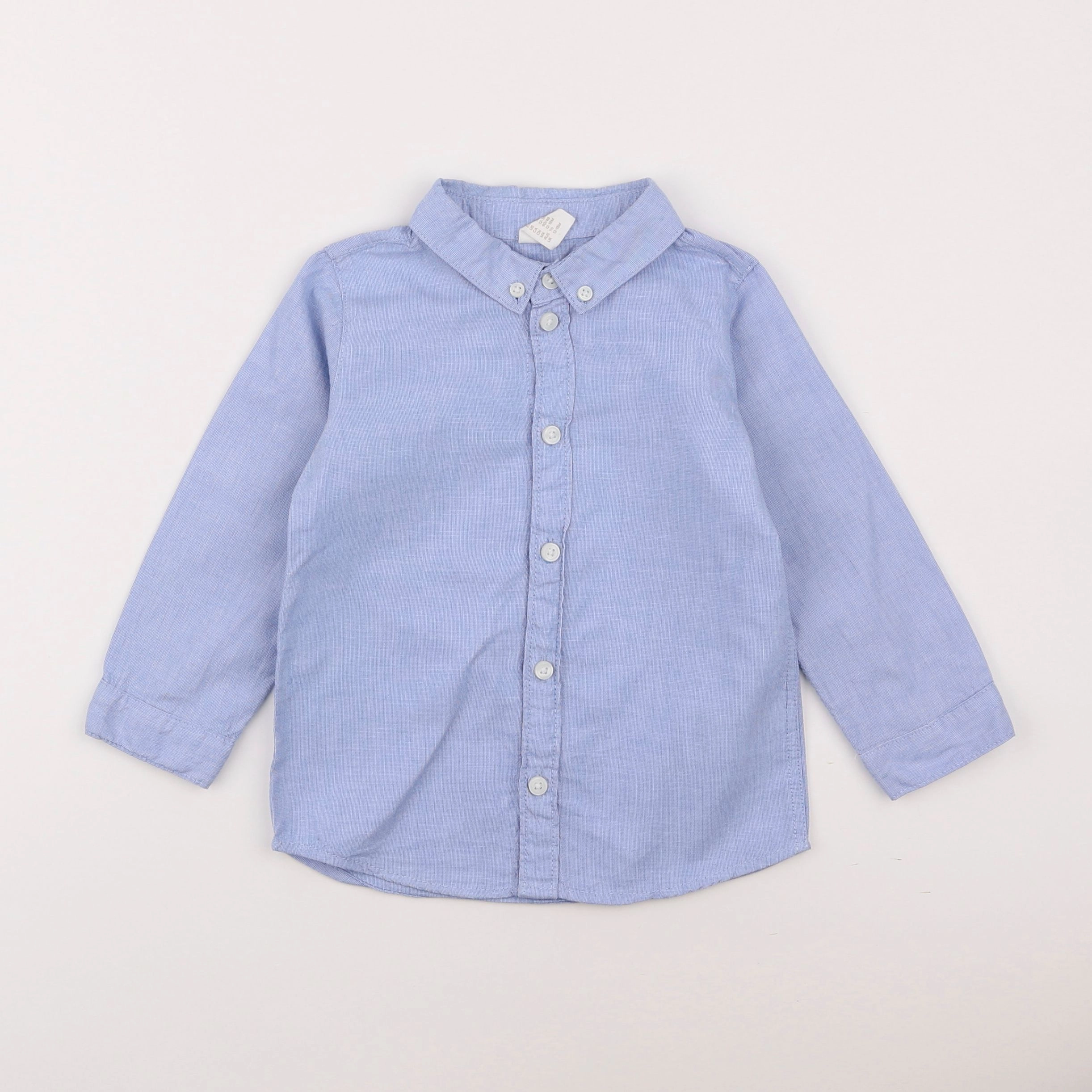 H&M - chemise bleu - 18 mois à 2 ans