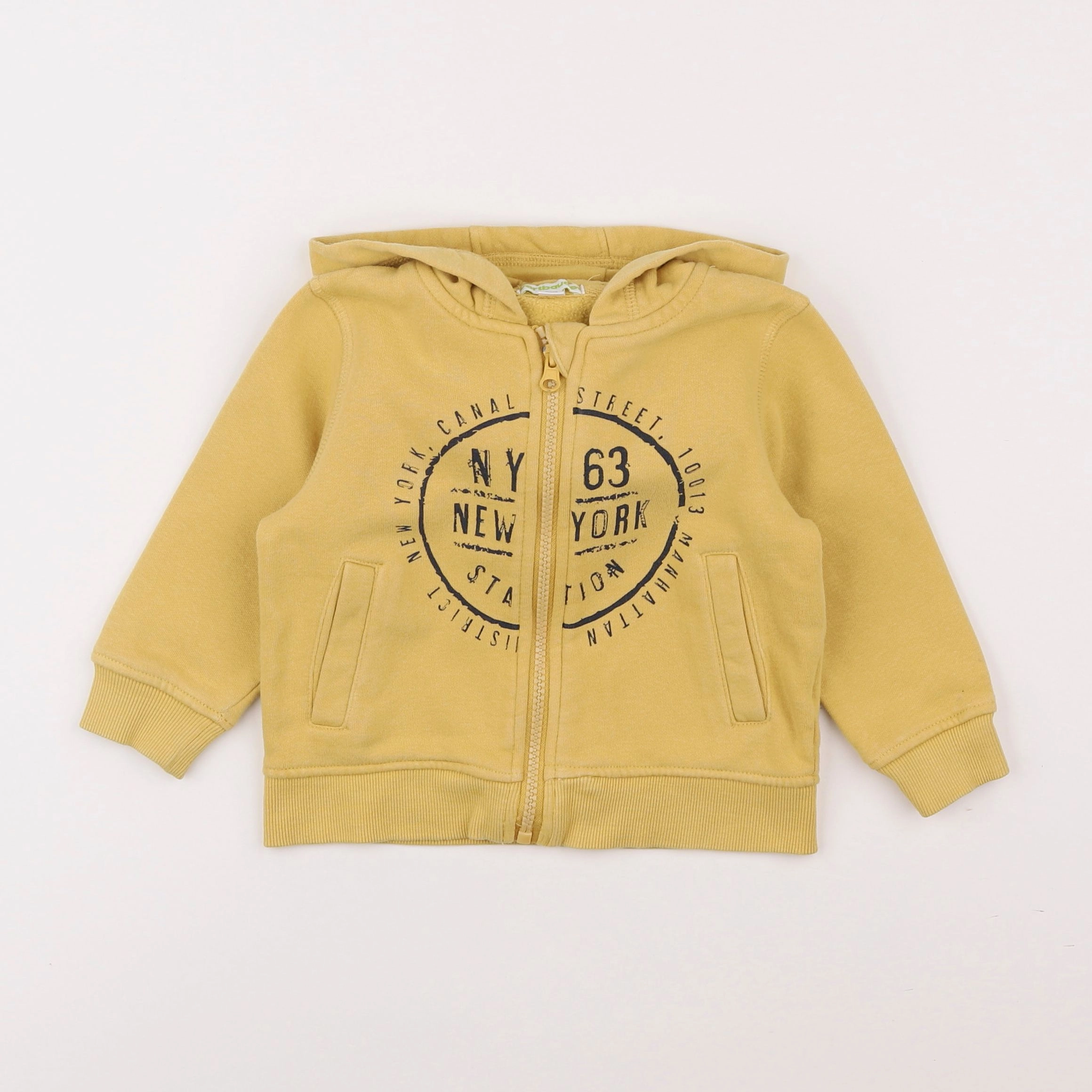 Vertbaudet - sweat jaune - 2 ans