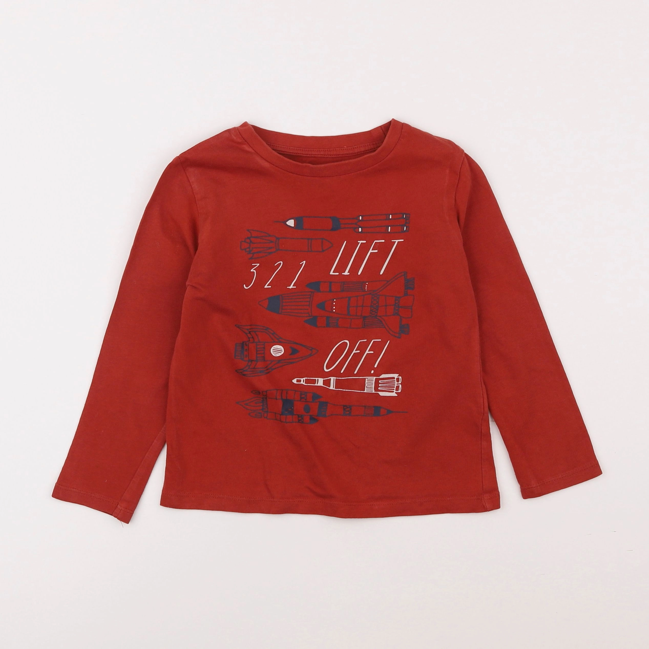La Redoute - tee-shirt rouge - 4 ans