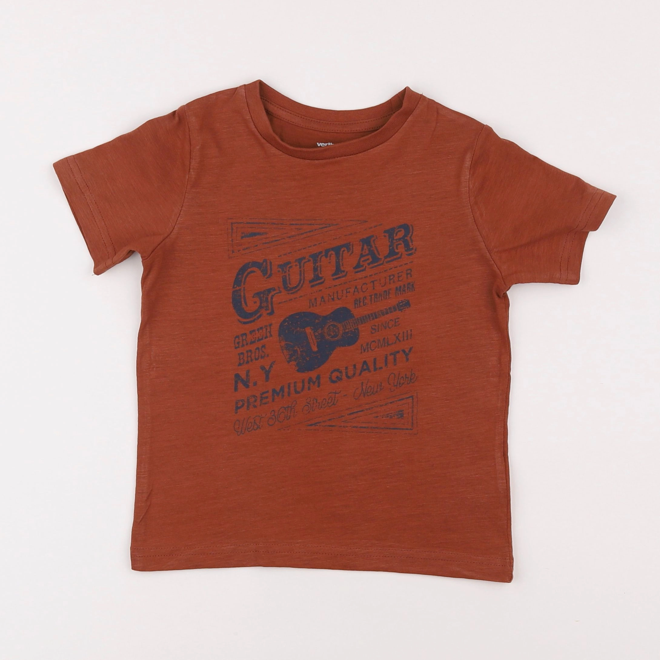 Vertbaudet - tee-shirt marron - 4 ans