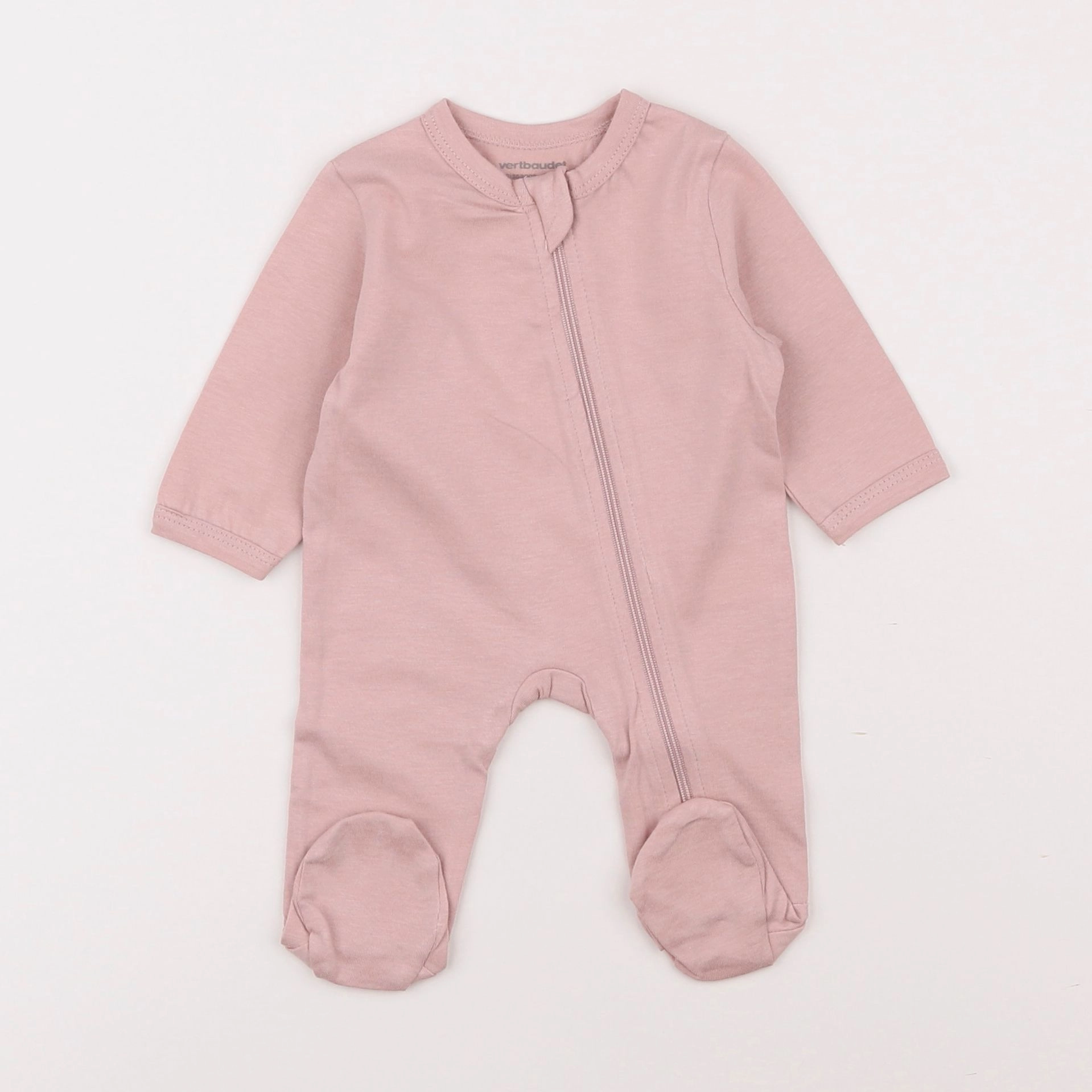 Vertbaudet - pyjama coton rose - 0 mois