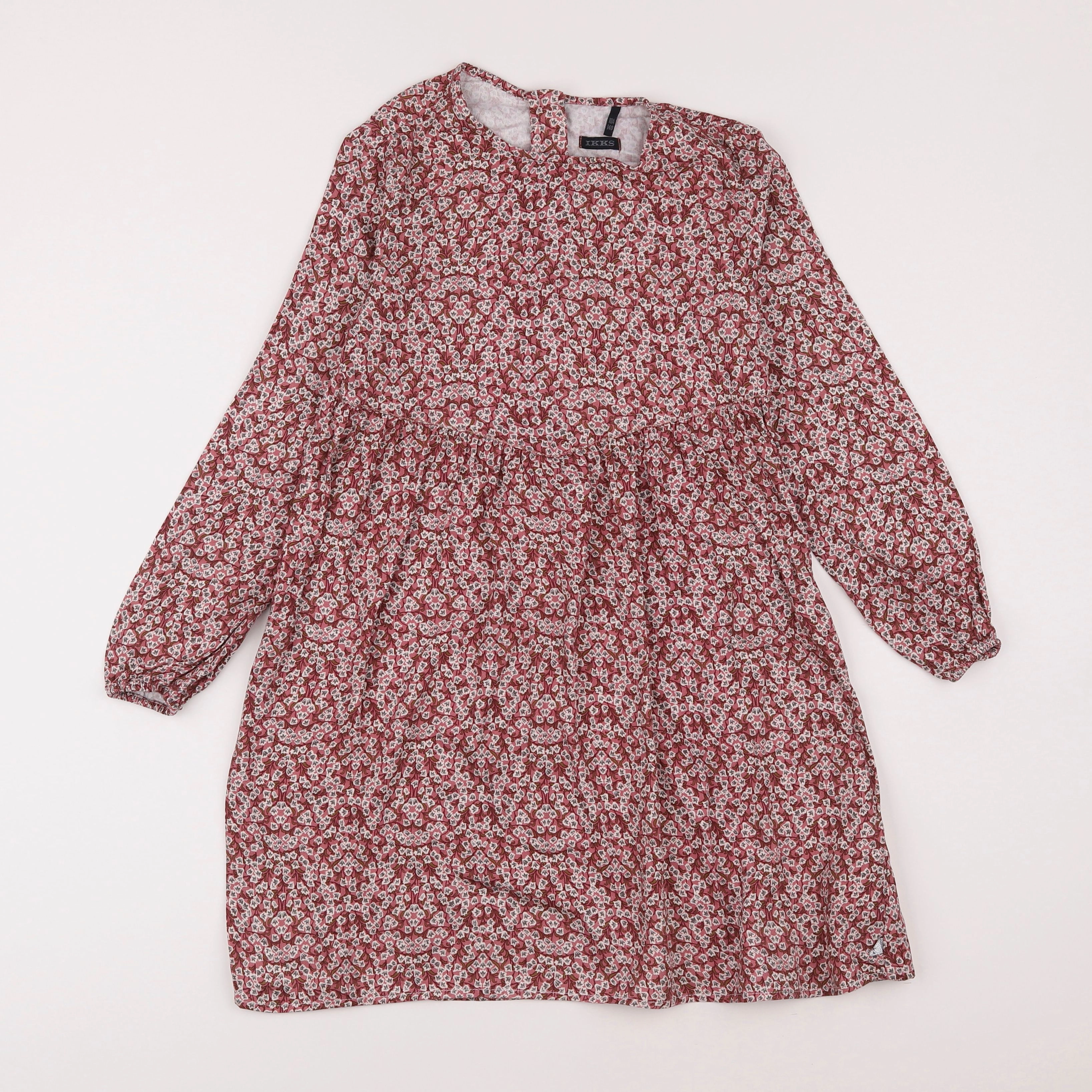 IKKS - robe rose - 8 ans