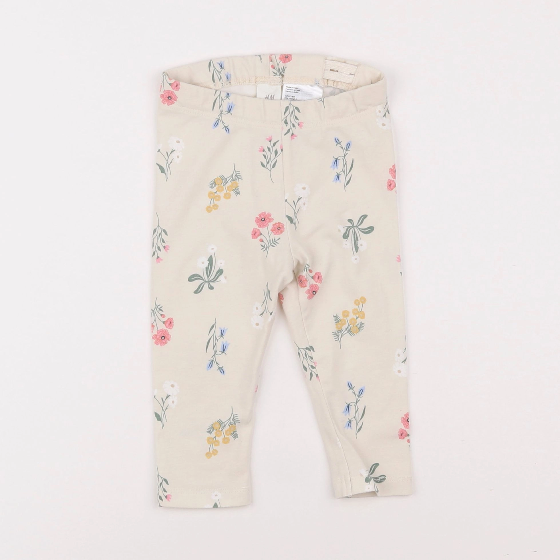 H&M - legging beige - 6/9 mois