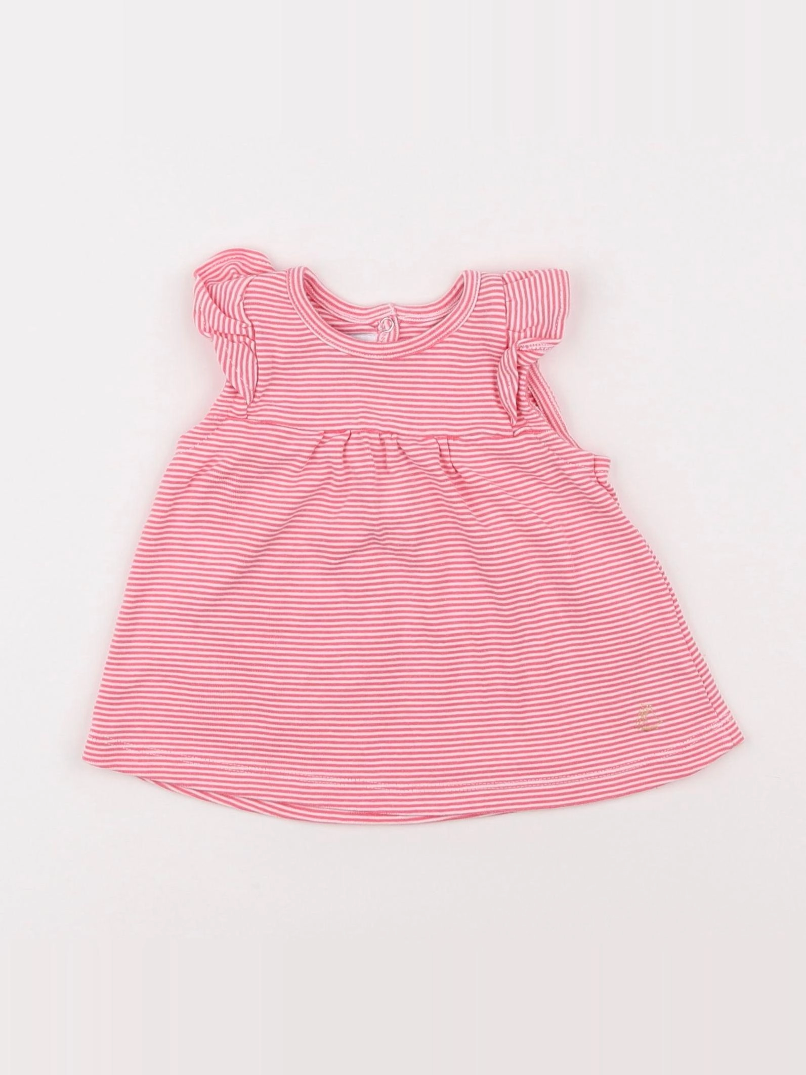 Petit Bateau - robe rose - 6 mois