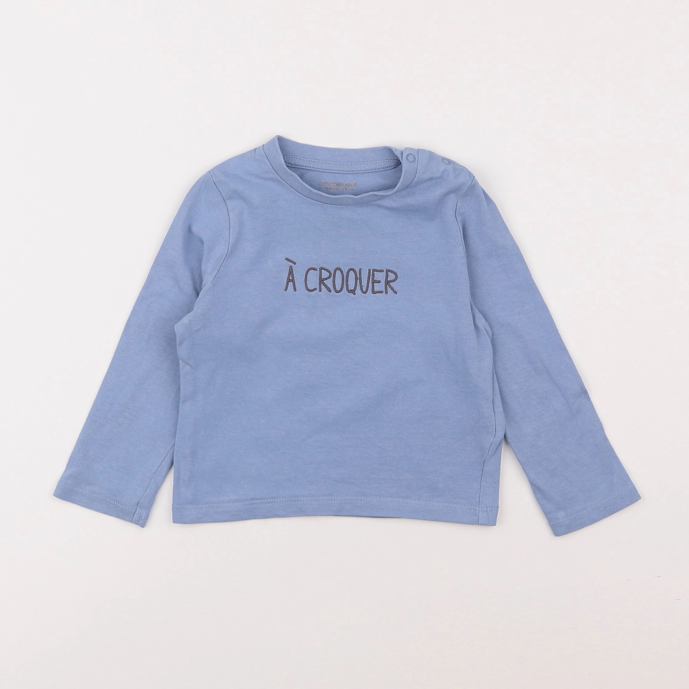 Vertbaudet - tee-shirt bleu - 18 mois