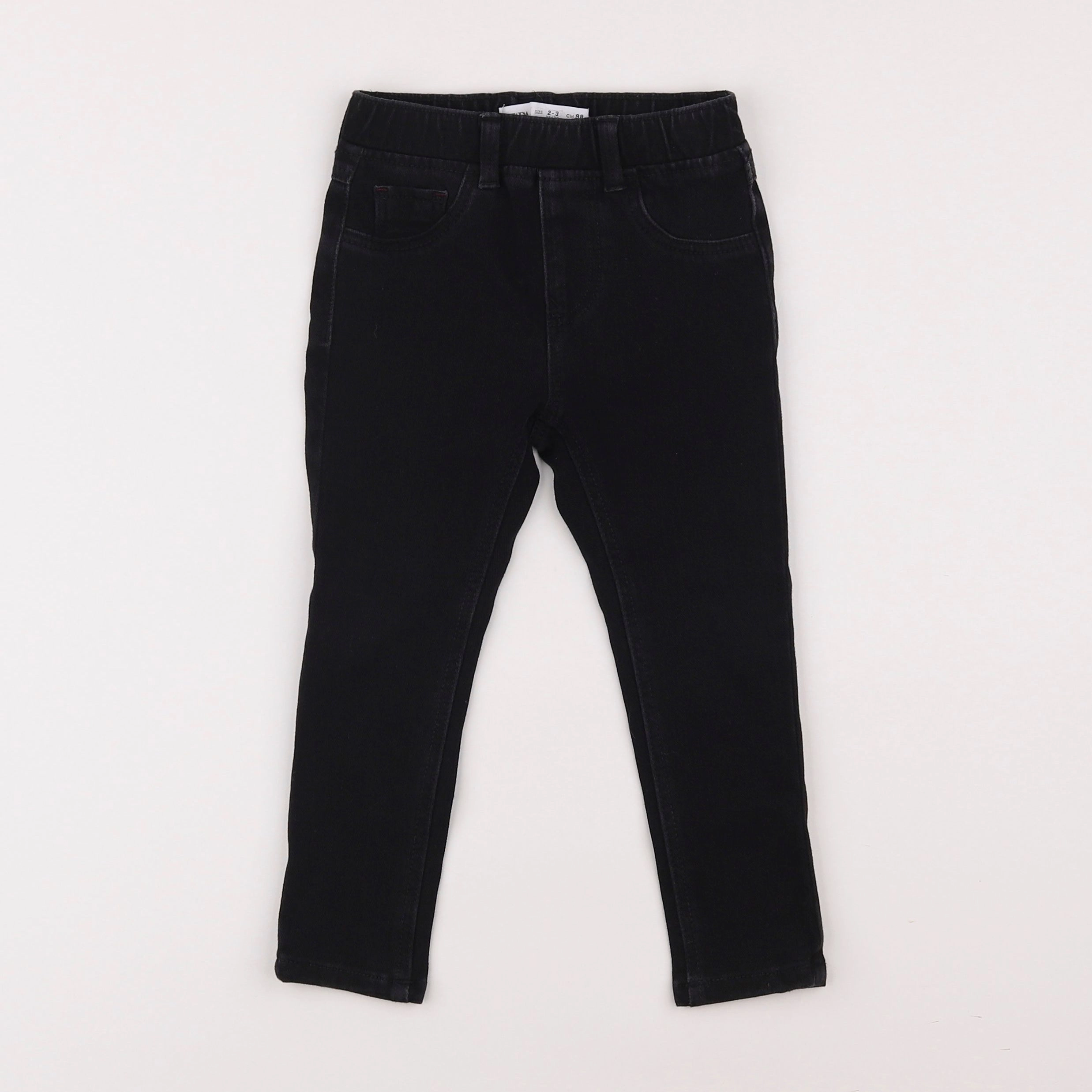 Zara - jegging noir - 2/3 ans