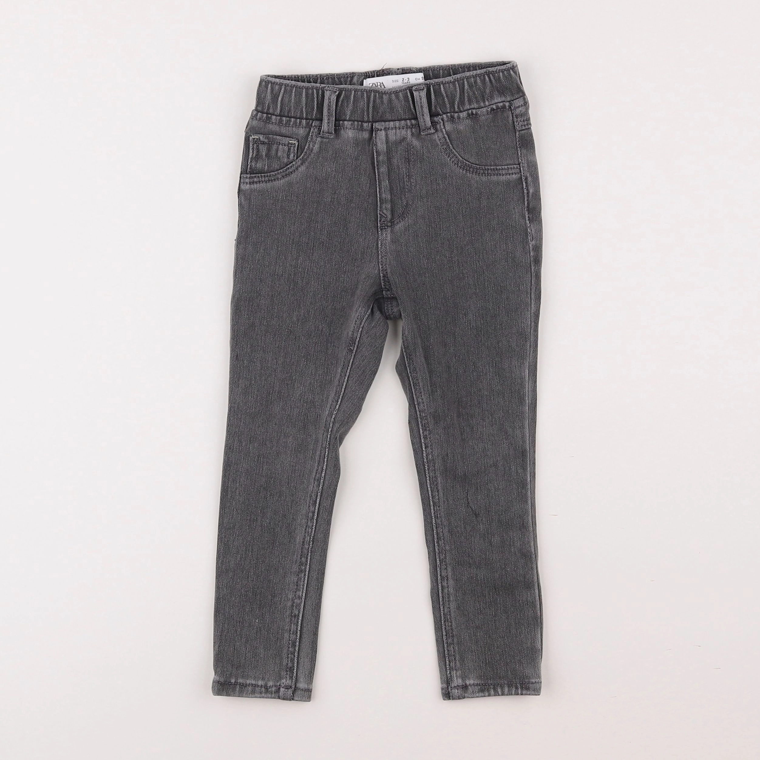 Zara - jegging gris - 2/3 ans