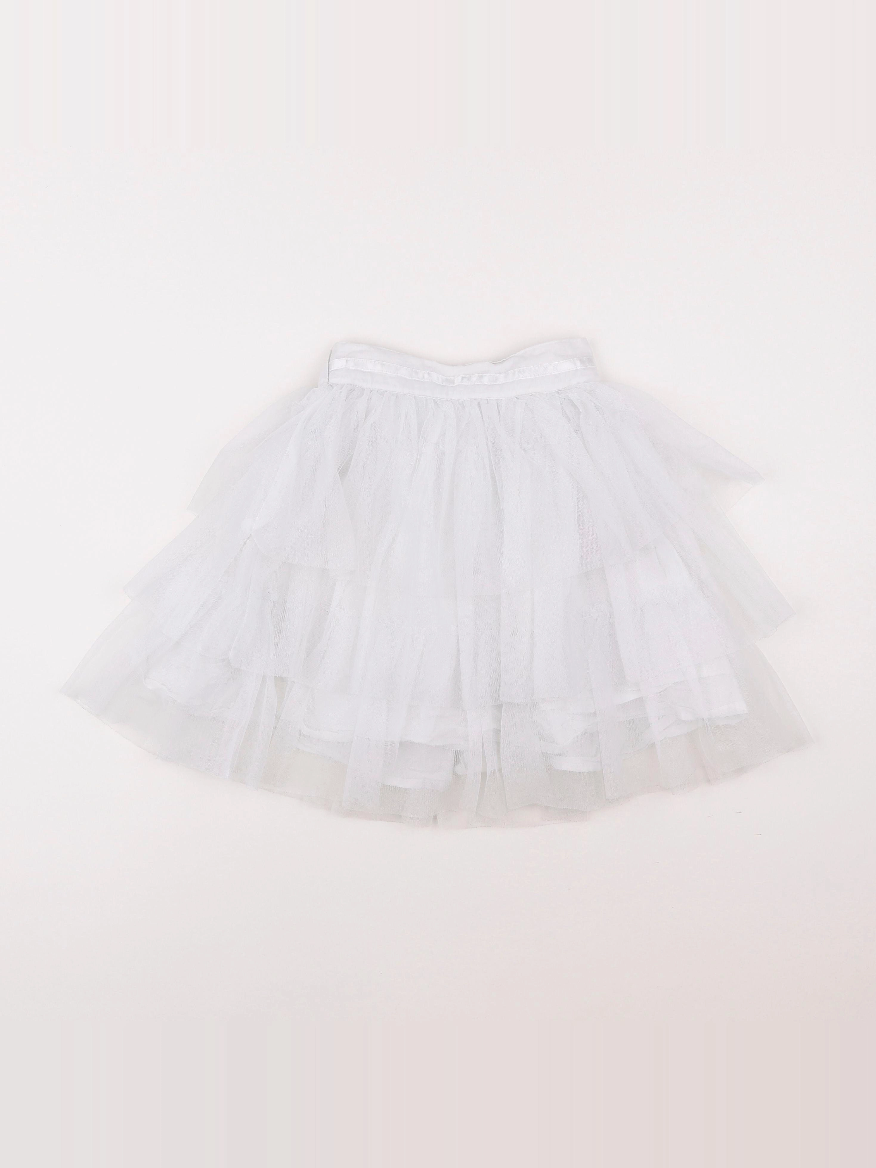 Vertbaudet - jupe blanc - 6 ans
