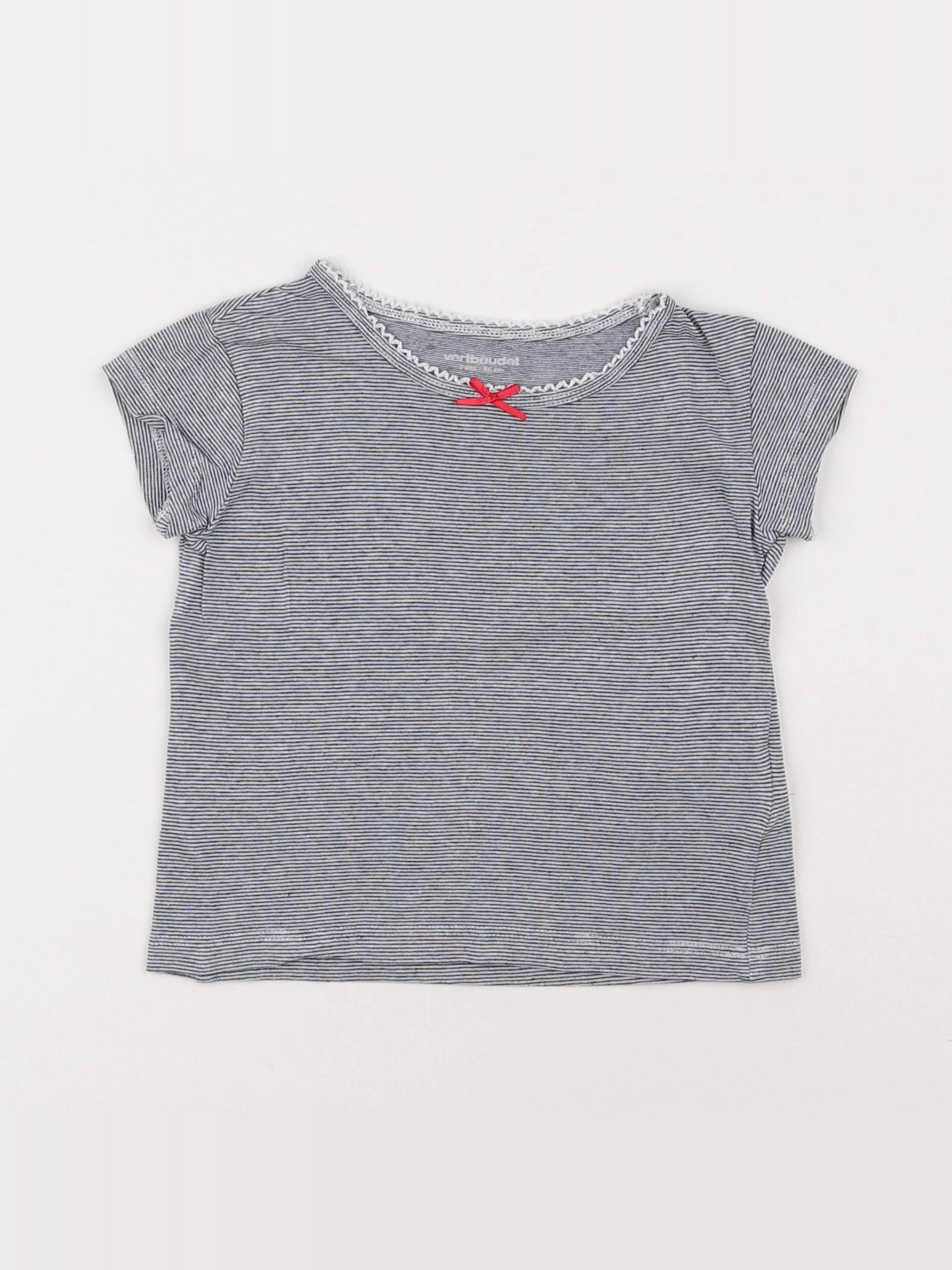 Vertbaudet - maillot de corps bleu - 2 ans