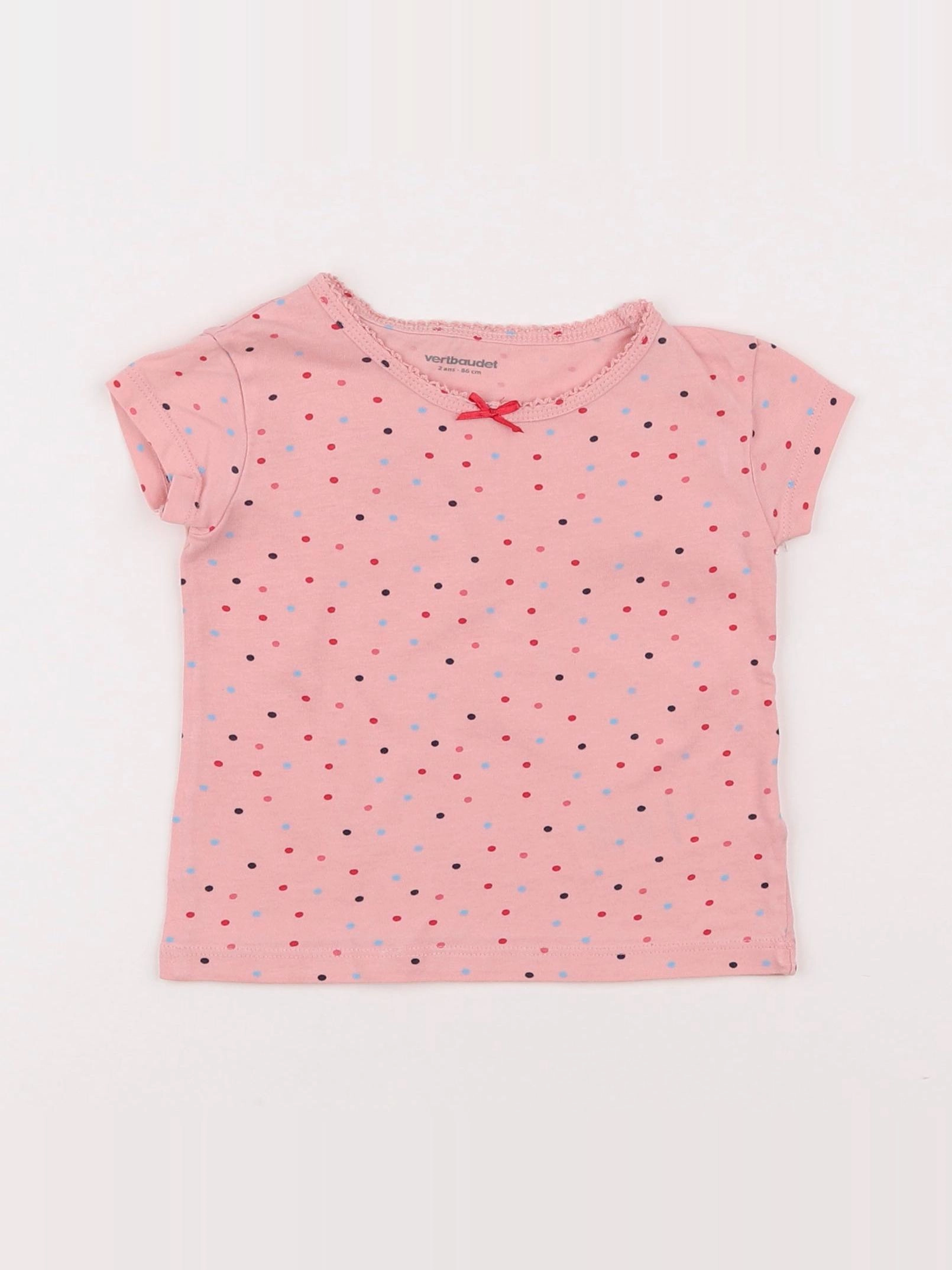 Vertbaudet - maillot de corps rose - 2 ans